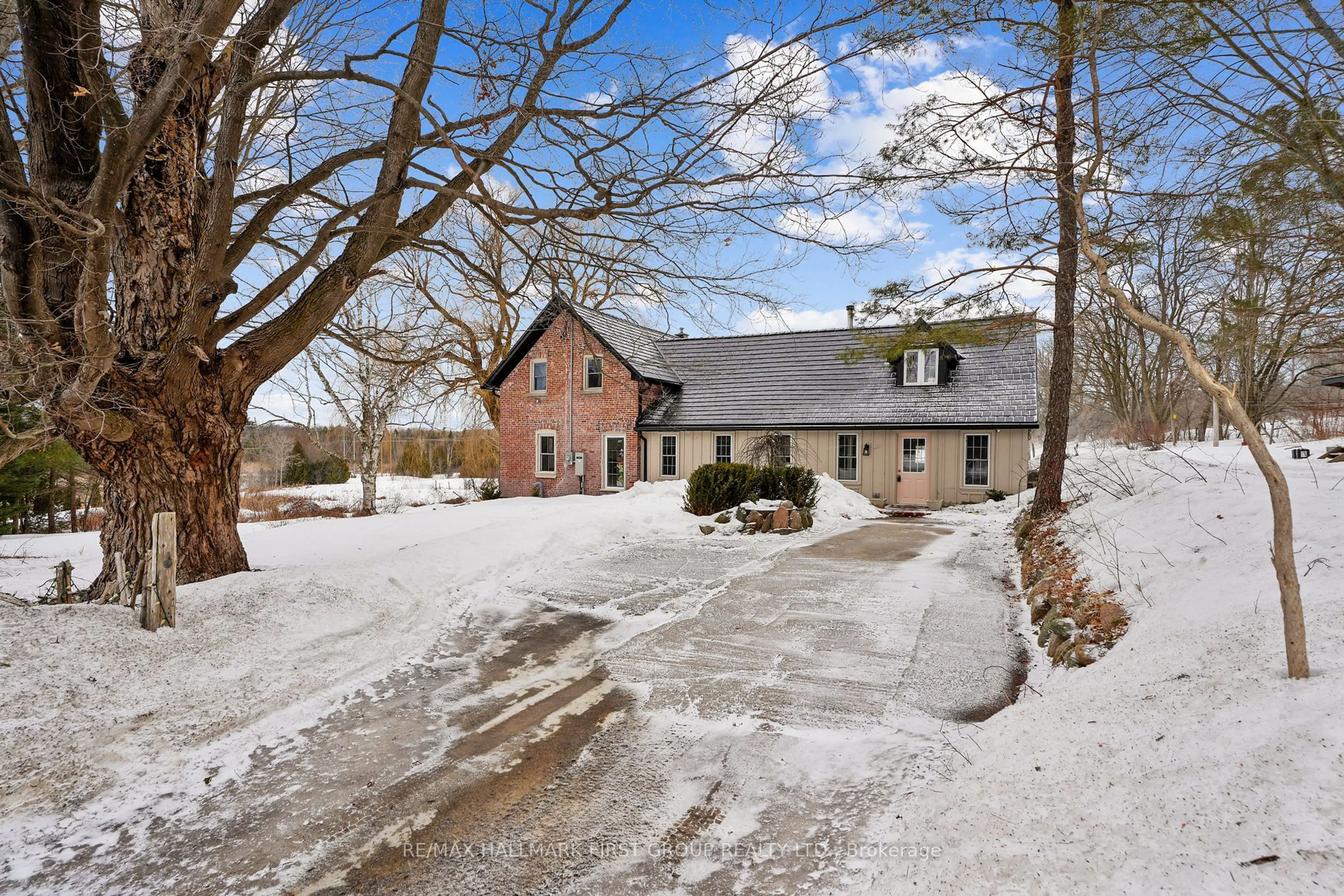 A pic from outside/outdoor area/front of a property/back of a property/a pic from drone, street for 13014 County 21 Rd, Cramahe Ontario K0K 1S0