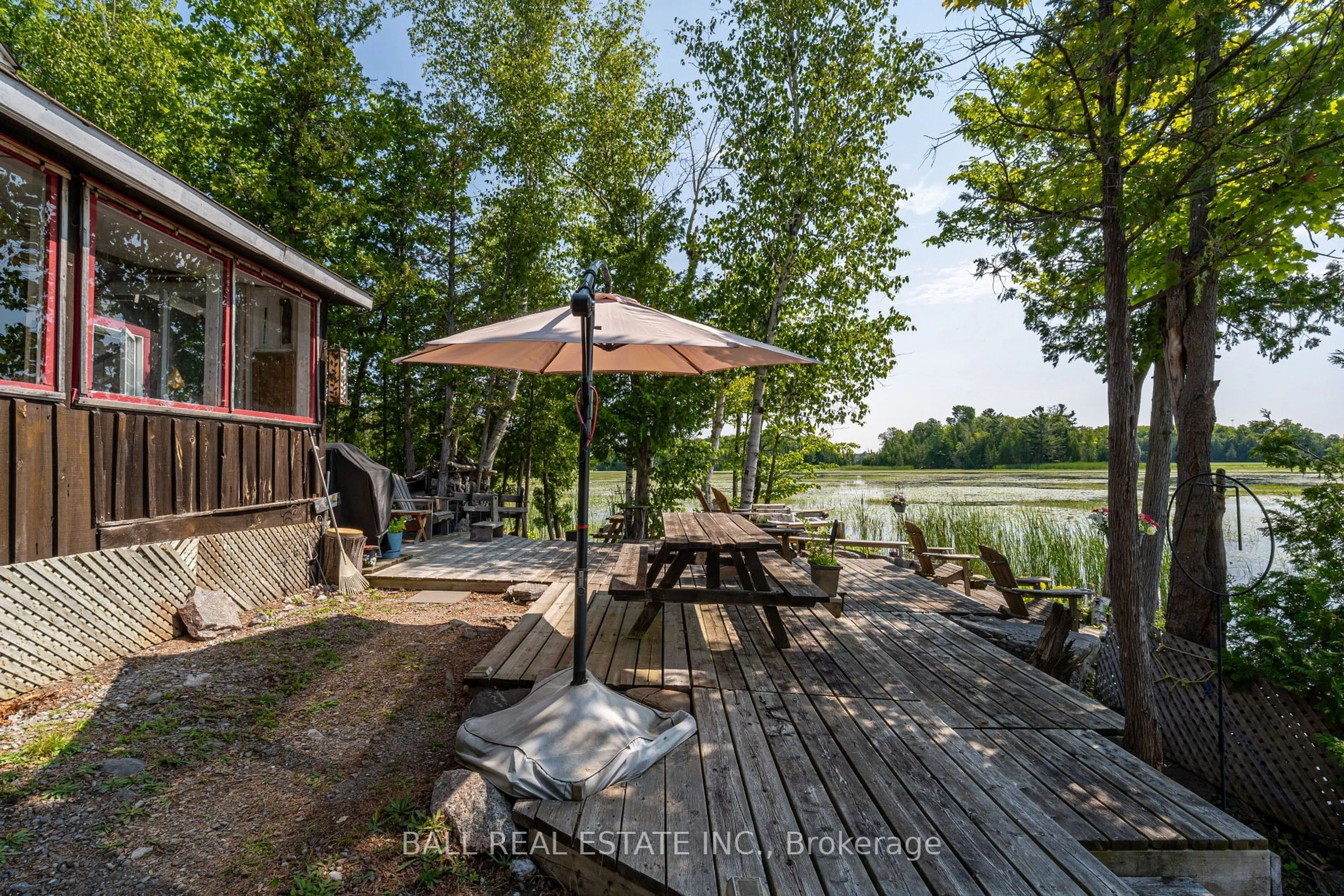 Patio, water/lake/river/ocean view for 116B Mukwa Bay Estates Rd, Curve Lake First Nation 35 Ontario K0L 1J0