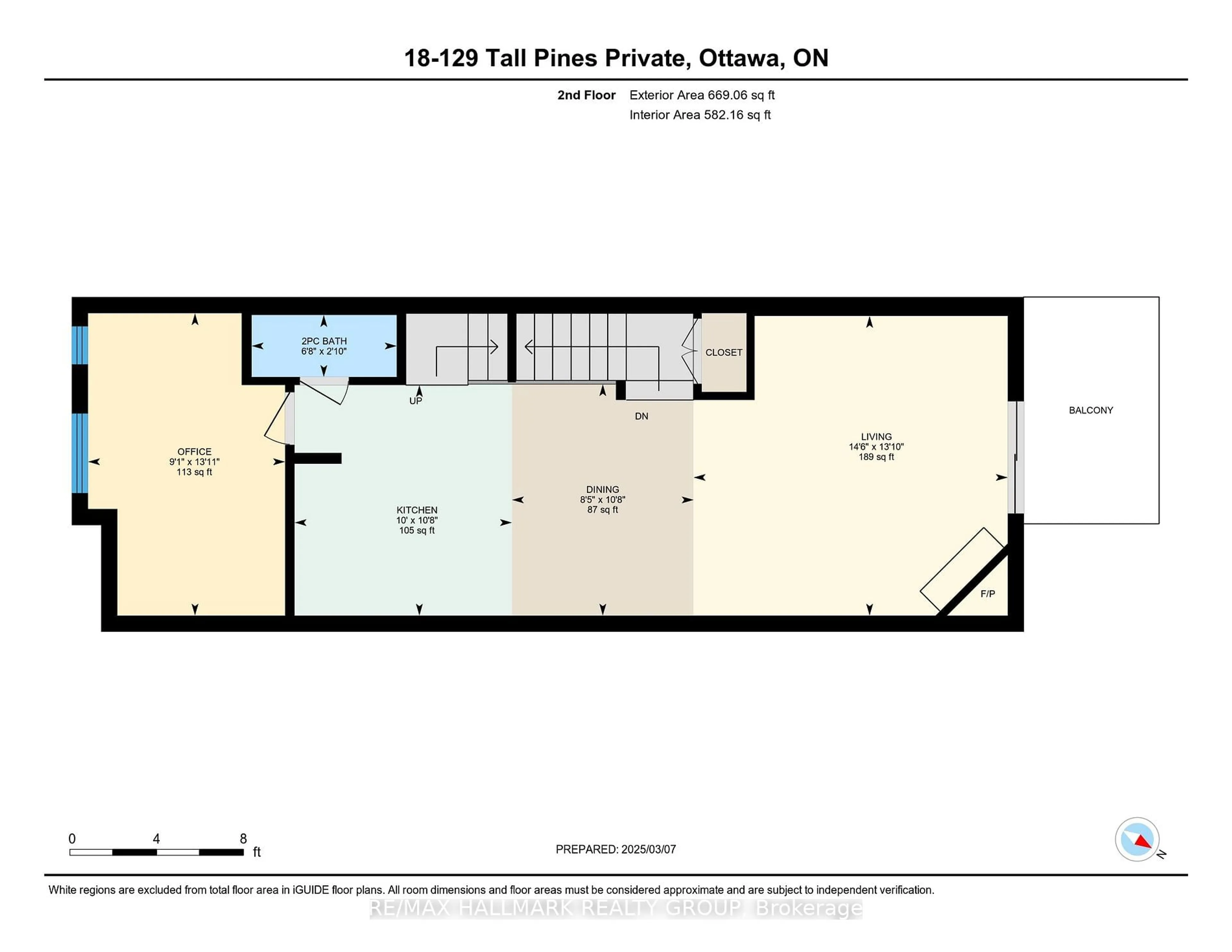 Floor plan for 129 Tall Pines Private, South of Baseline to Knoxdale Ontario K2H 1H1