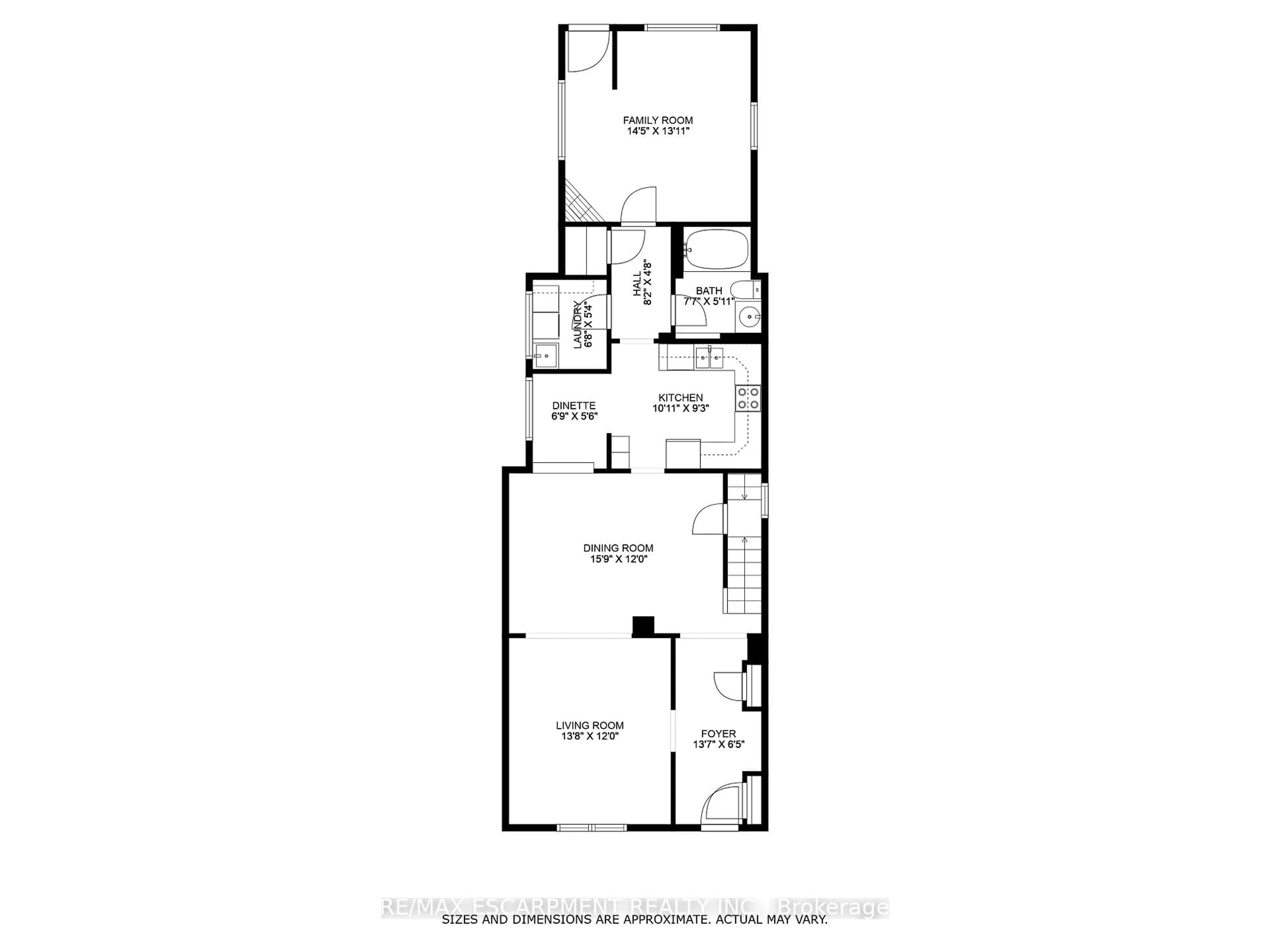 Floor plan for 21 Chatham St, Hamilton Ontario L8P 2B3