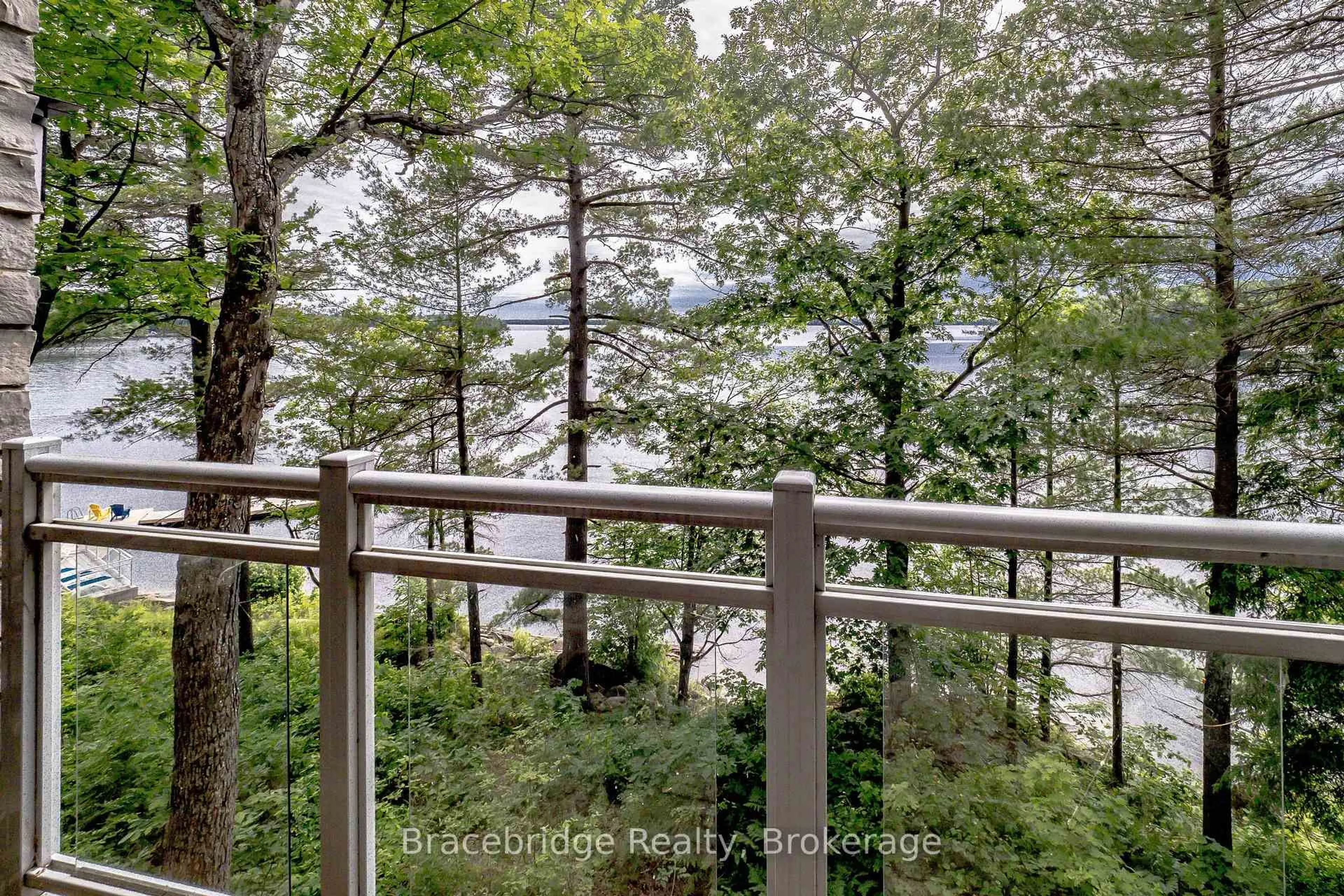 Balcony in the apartment, water/lake/river/ocean view for 1869 Muskoka 118 Rd #A102-D2, Muskoka Lakes Ontario P1L 1W8