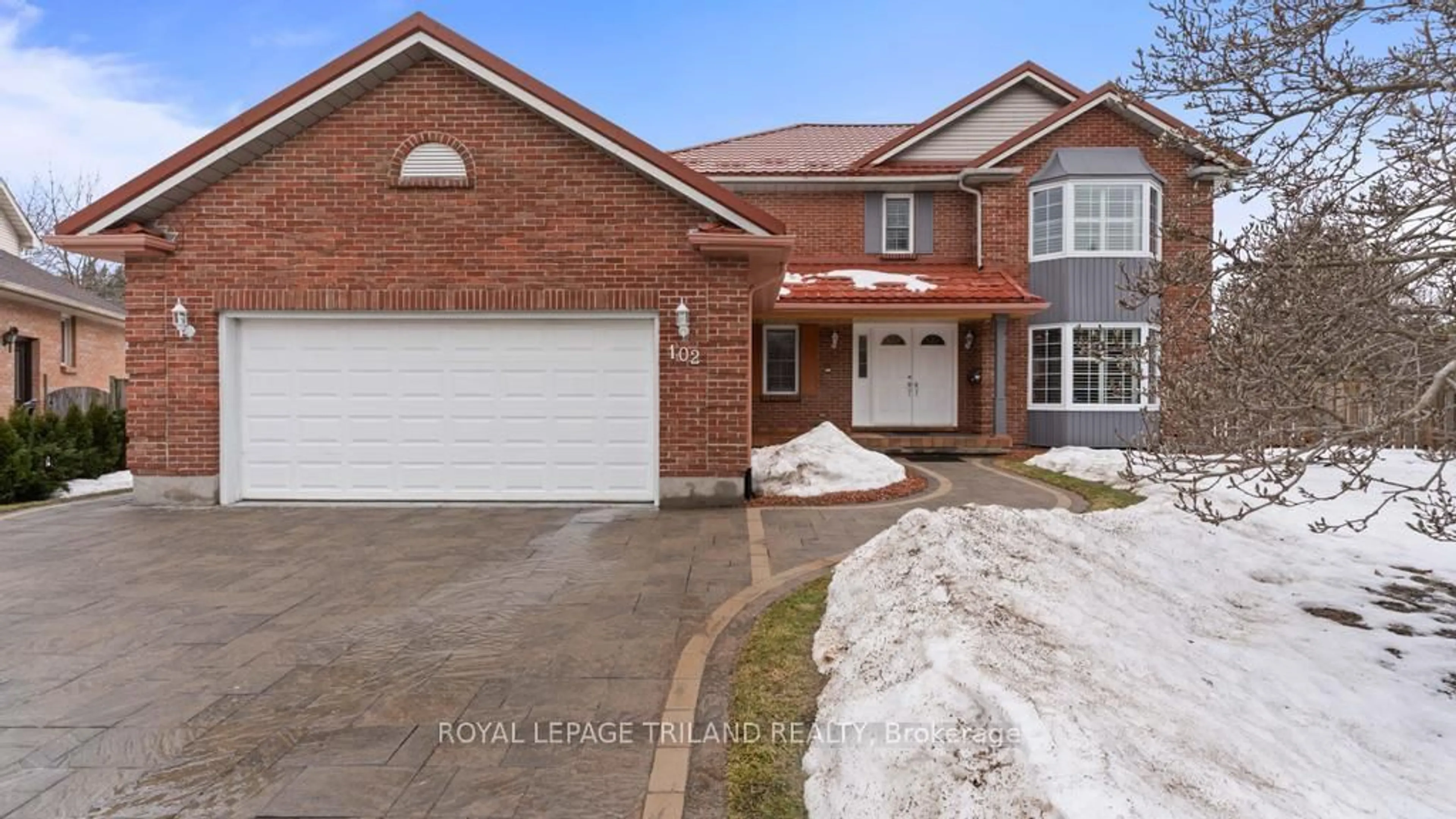 Home with brick exterior material, street for 102 Masonville Crt, London Ontario N5X 3M5