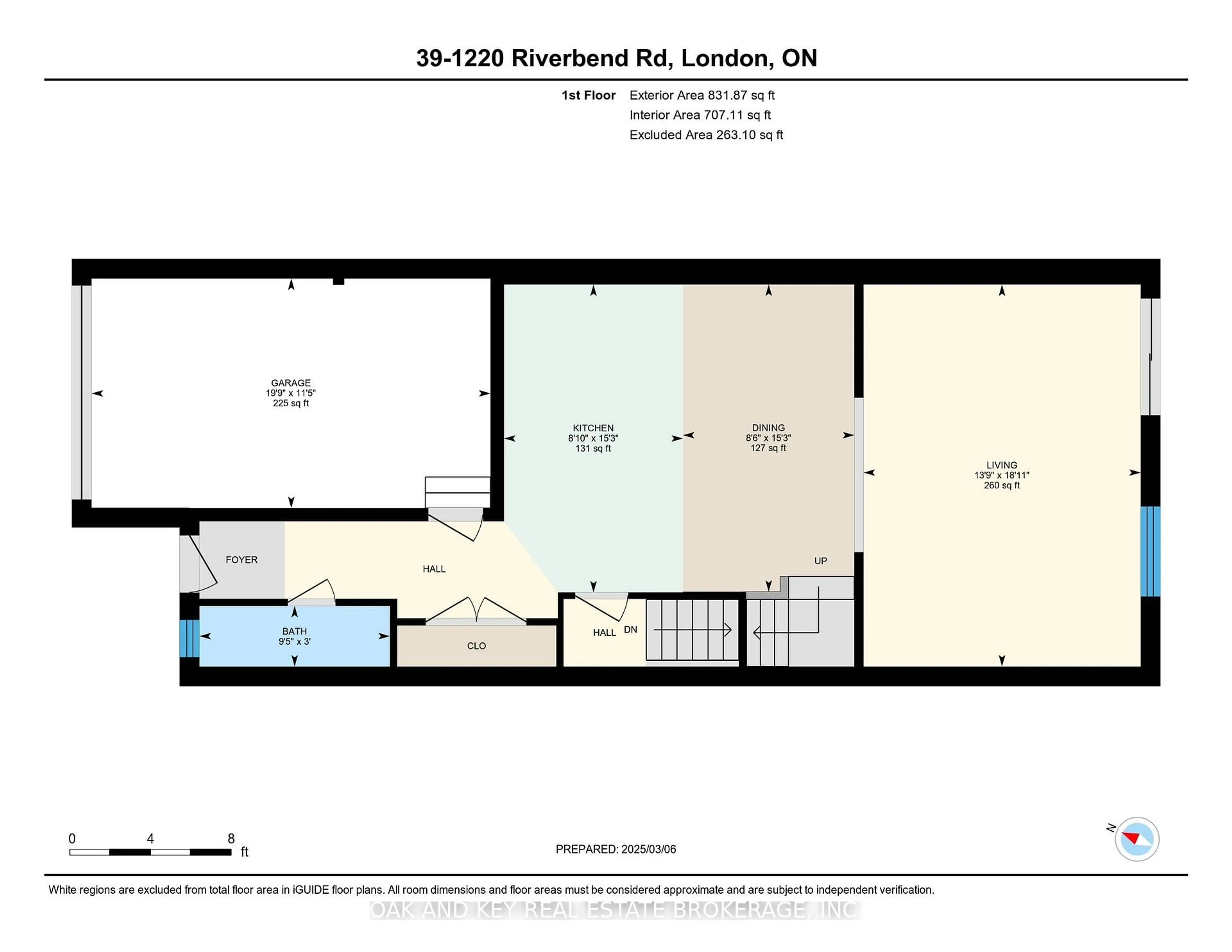 Floor plan for 1220 Riverbend Rd #39, London Ontario N6K 0G5