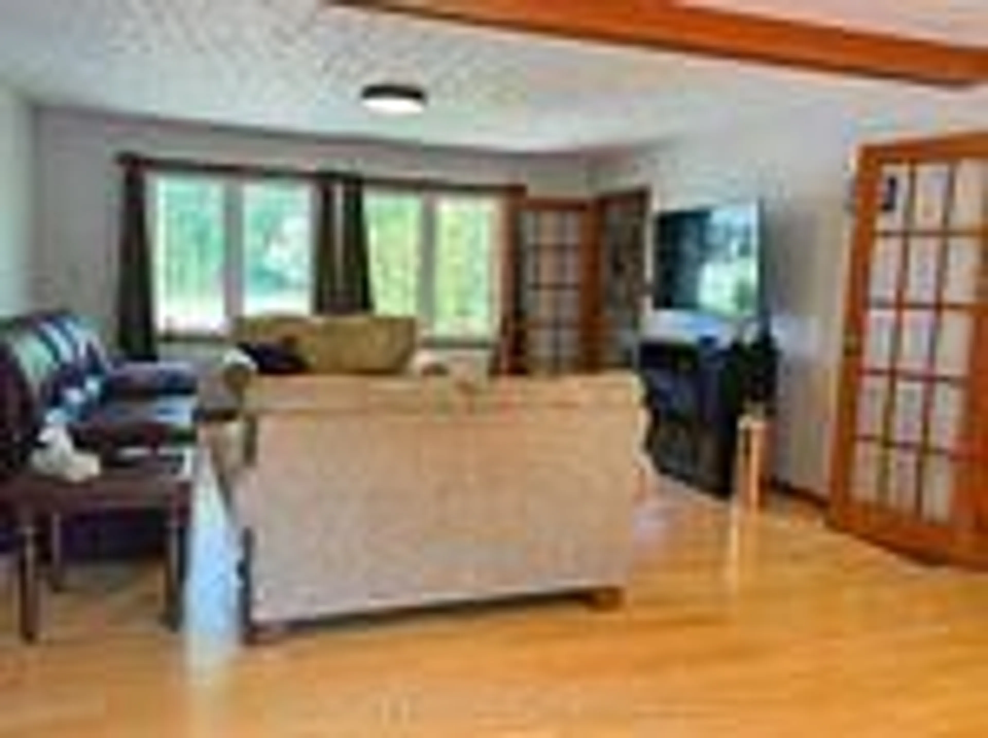 Living room with furniture, wood/laminate floor for 49345 Dexter Line, Malahide Ontario N5H 2R2