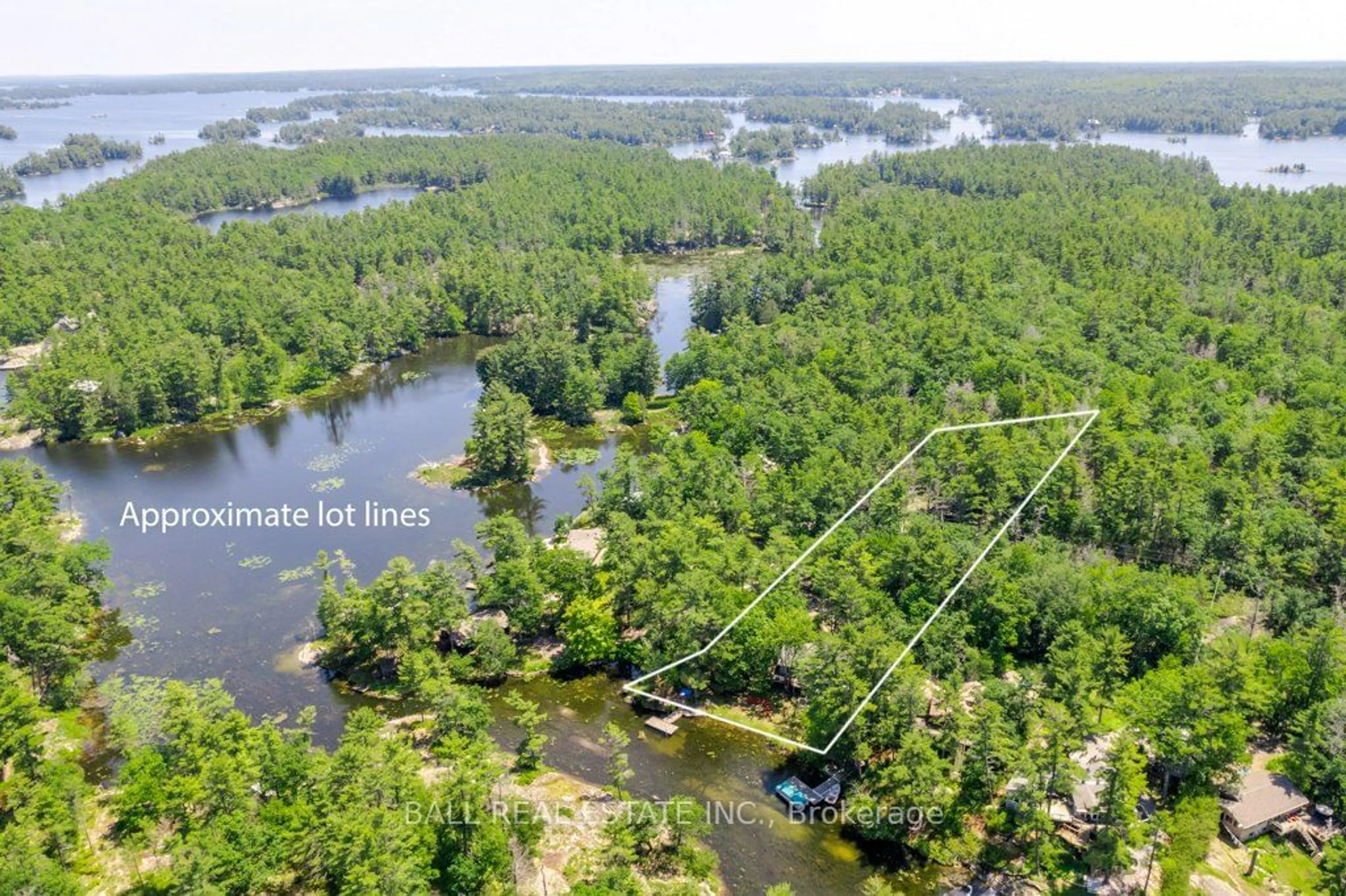 A pic from outside/outdoor area/front of a property/back of a property/a pic from drone, water/lake/river/ocean view for 2720 Pine Lane, Smith-Ennismore-Lakefield Ontario K0L 2H0