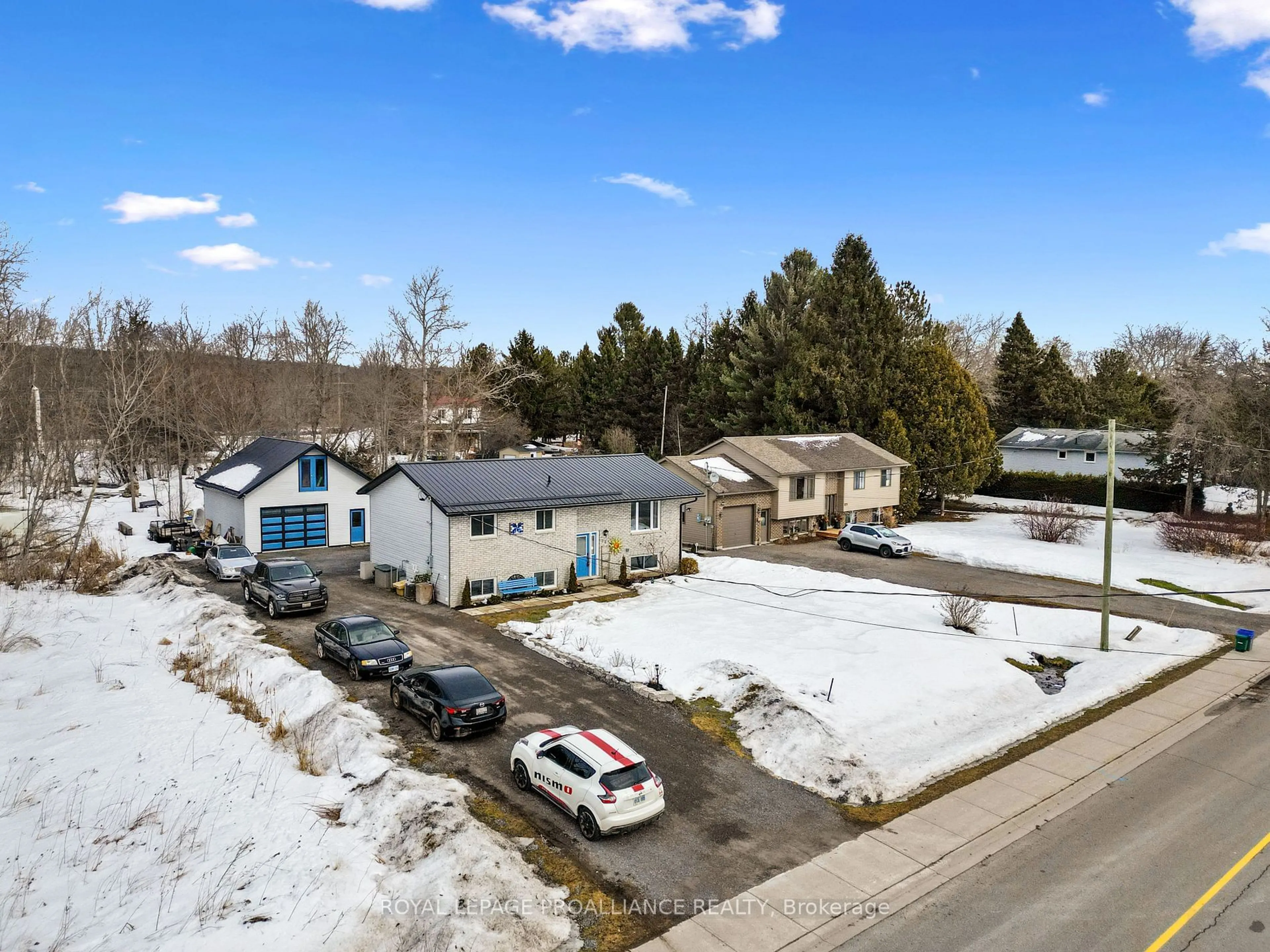 A pic from outside/outdoor area/front of a property/back of a property/a pic from drone, mountain view for 22 Butler St, Brighton Ontario K0K 1H0