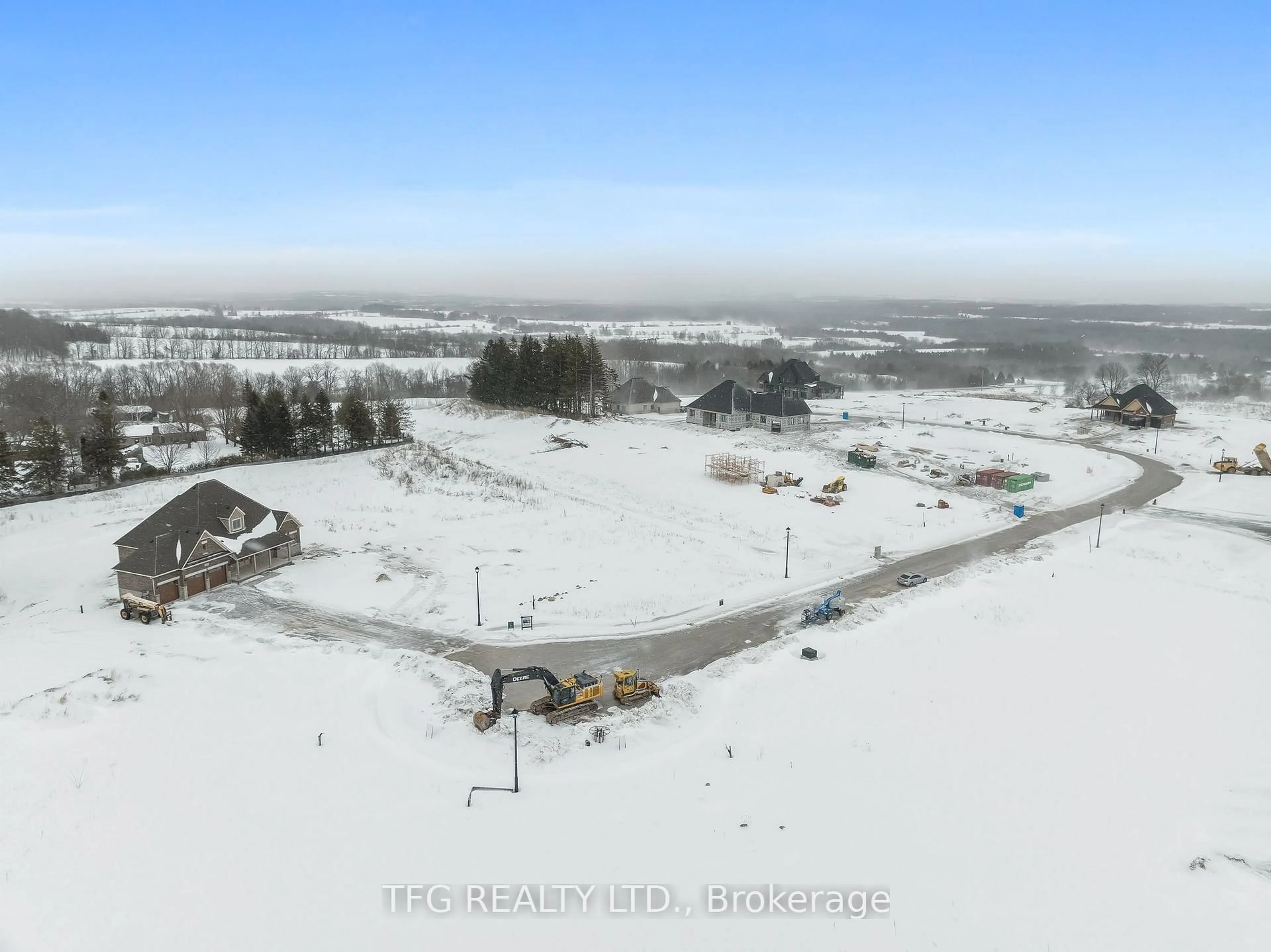 A pic from outside/outdoor area/front of a property/back of a property/a pic from drone, mountain view for 12 Cameron Crt, Cavan Monaghan Ontario L0A 1C0