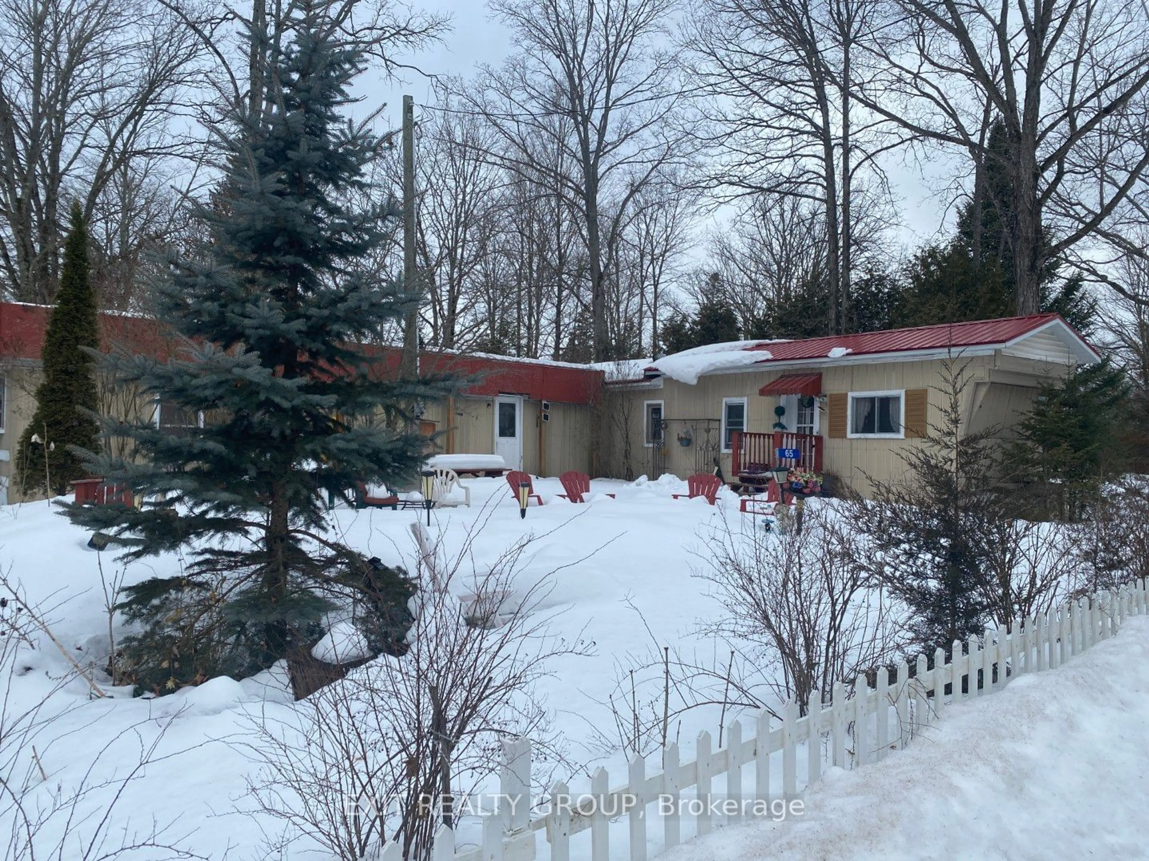 A pic from outside/outdoor area/front of a property/back of a property/a pic from drone, unknown for 65 Cedar Lane, Trent Hills Ontario K0K 2M0