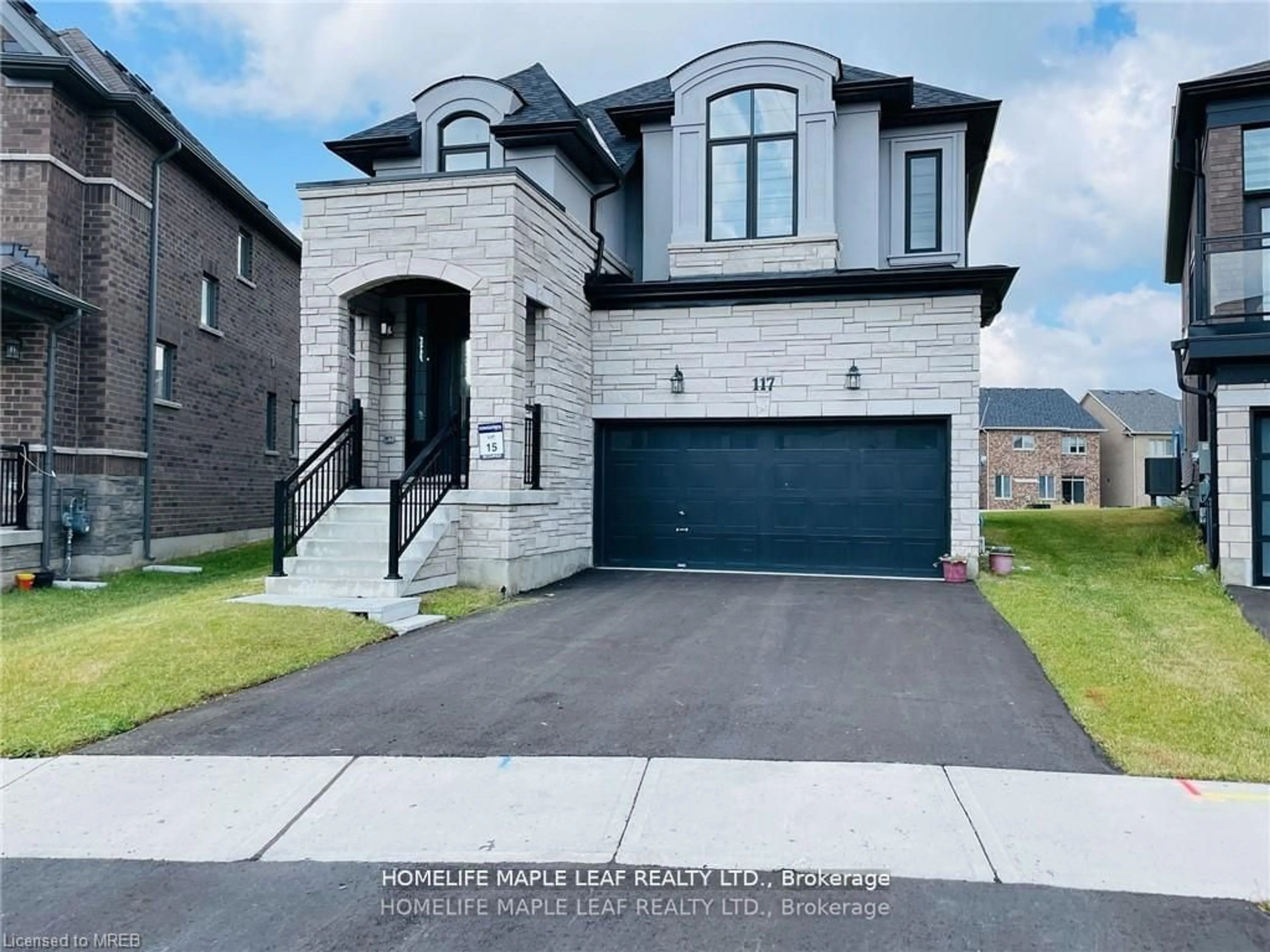 Home with brick exterior material, street for 117 Silverwood Cres, Woodstock Ontario N4T 0M6