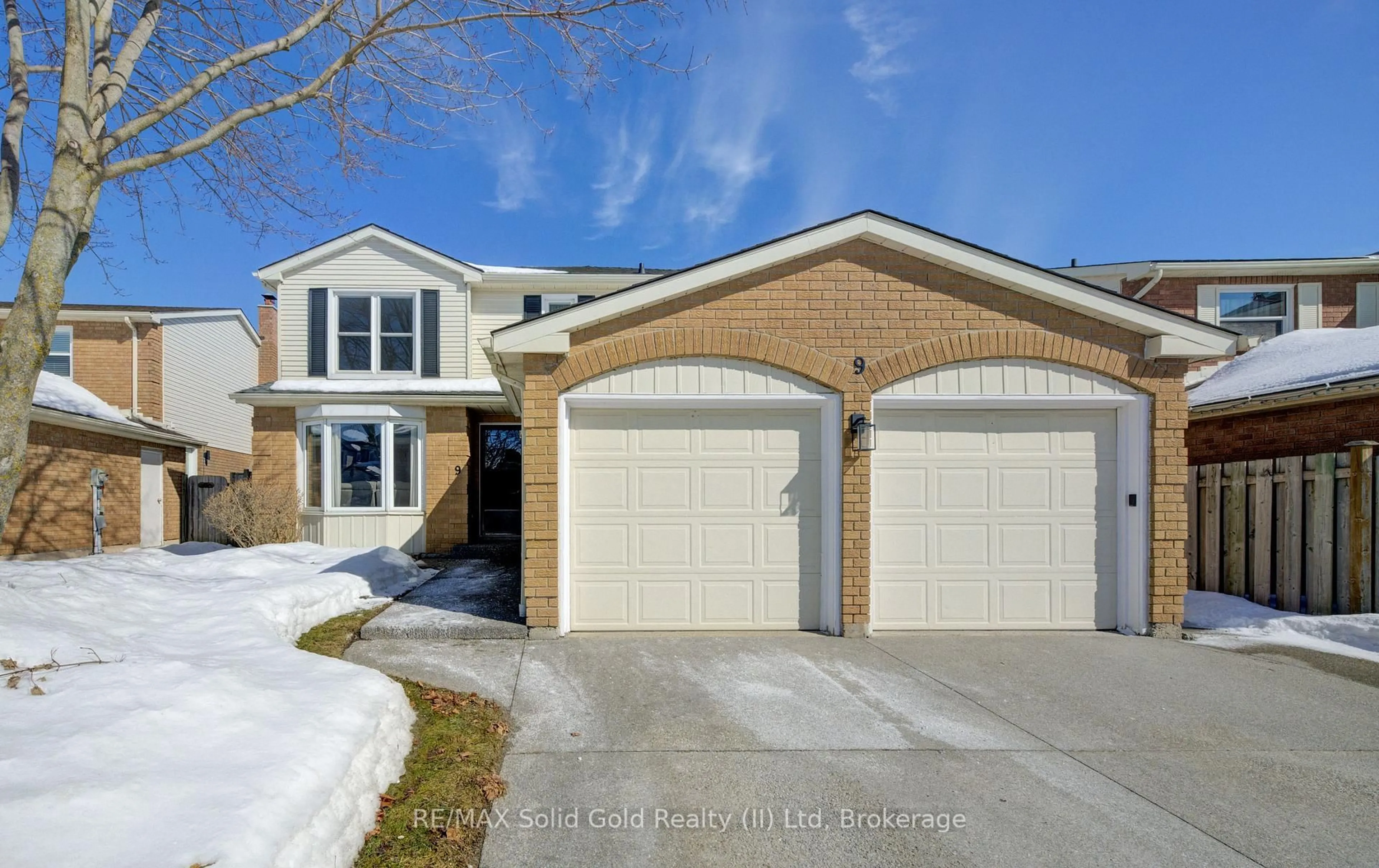 Home with brick exterior material, street for 9 Old Maple Lane, Kitchener Ontario N2N 2K3