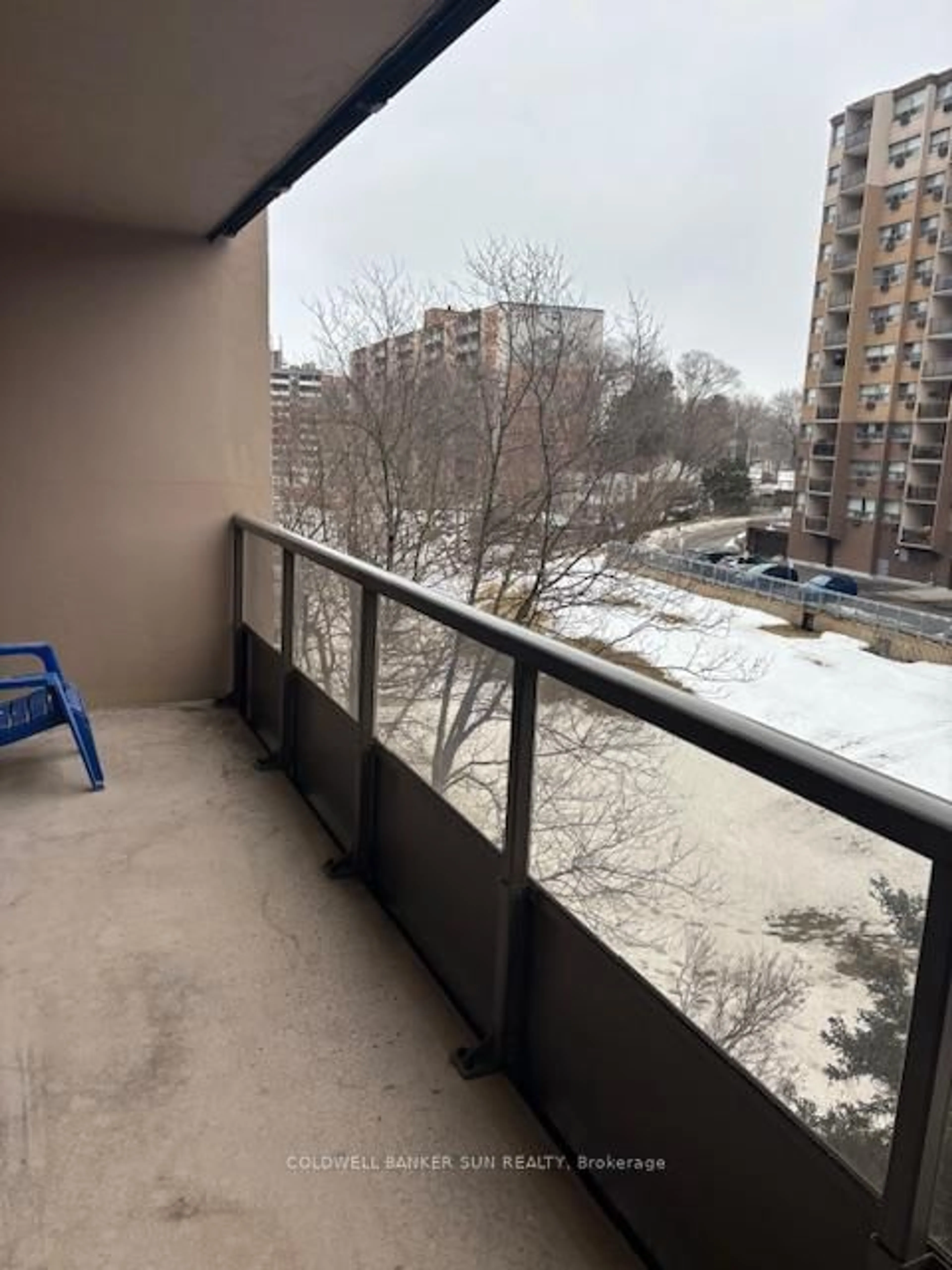 Balcony in the apartment, city buildings view from balcony for 1964 Main St, Hamilton Ontario L8S 1J5