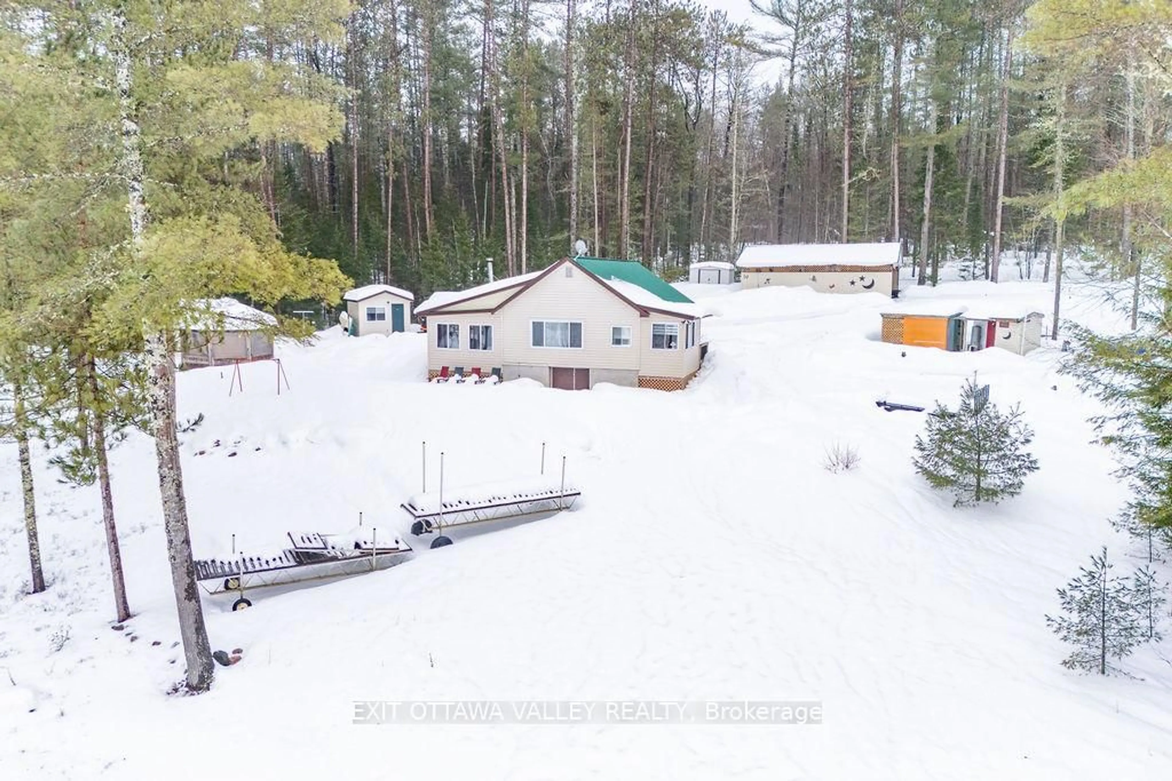 A pic from outside/outdoor area/front of a property/back of a property/a pic from drone, unknown for 51 Myrlin Way, Laurentian Hills Ontario K0J 1P0