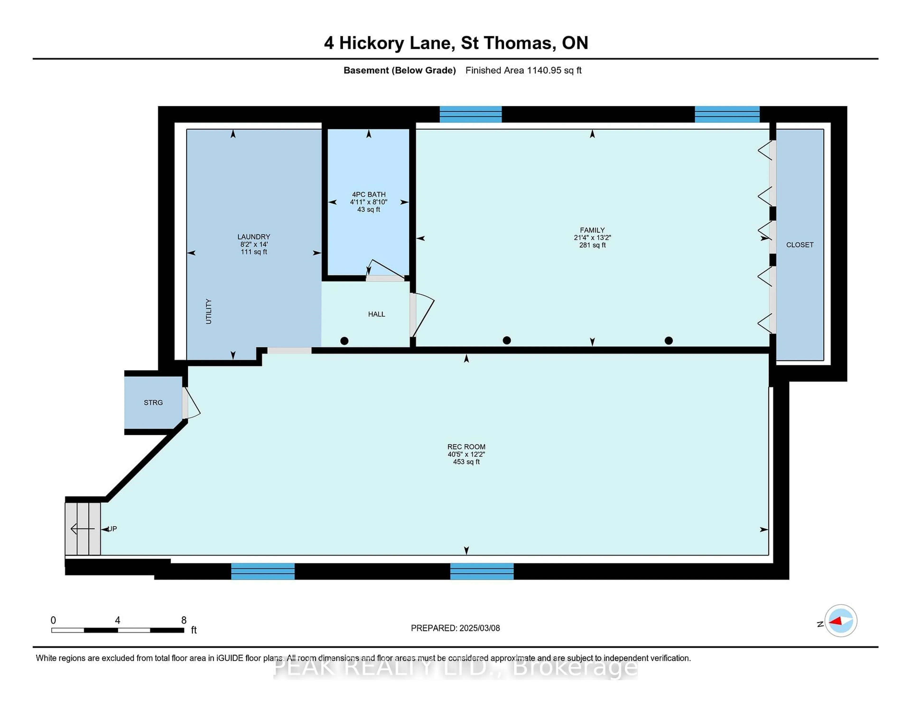 Floor plan for 4 Hickory Lane, St. Thomas Ontario N5R 6K5