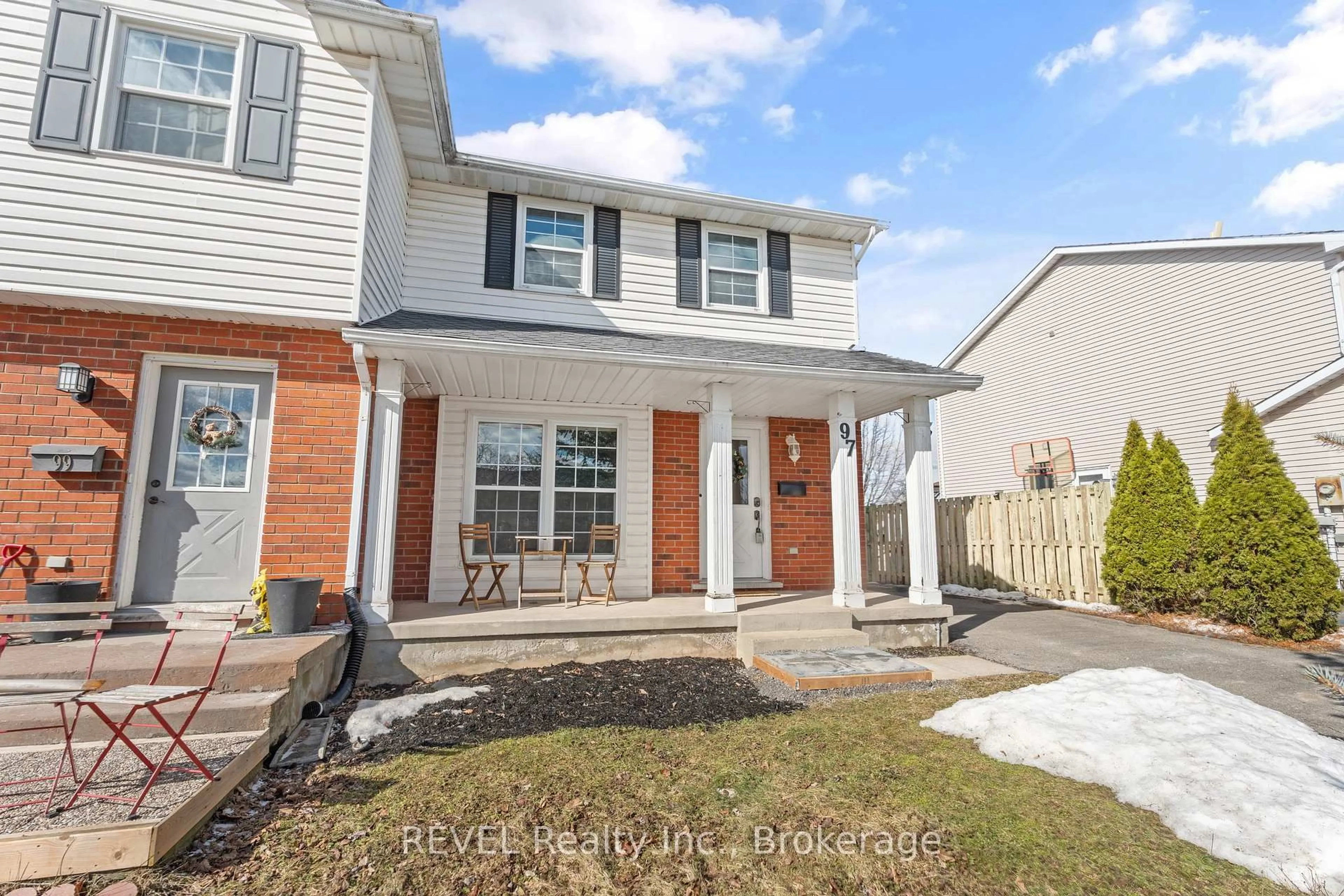 Home with brick exterior material, street for 97 Aquador Dr, Welland Ontario L3C 5S5