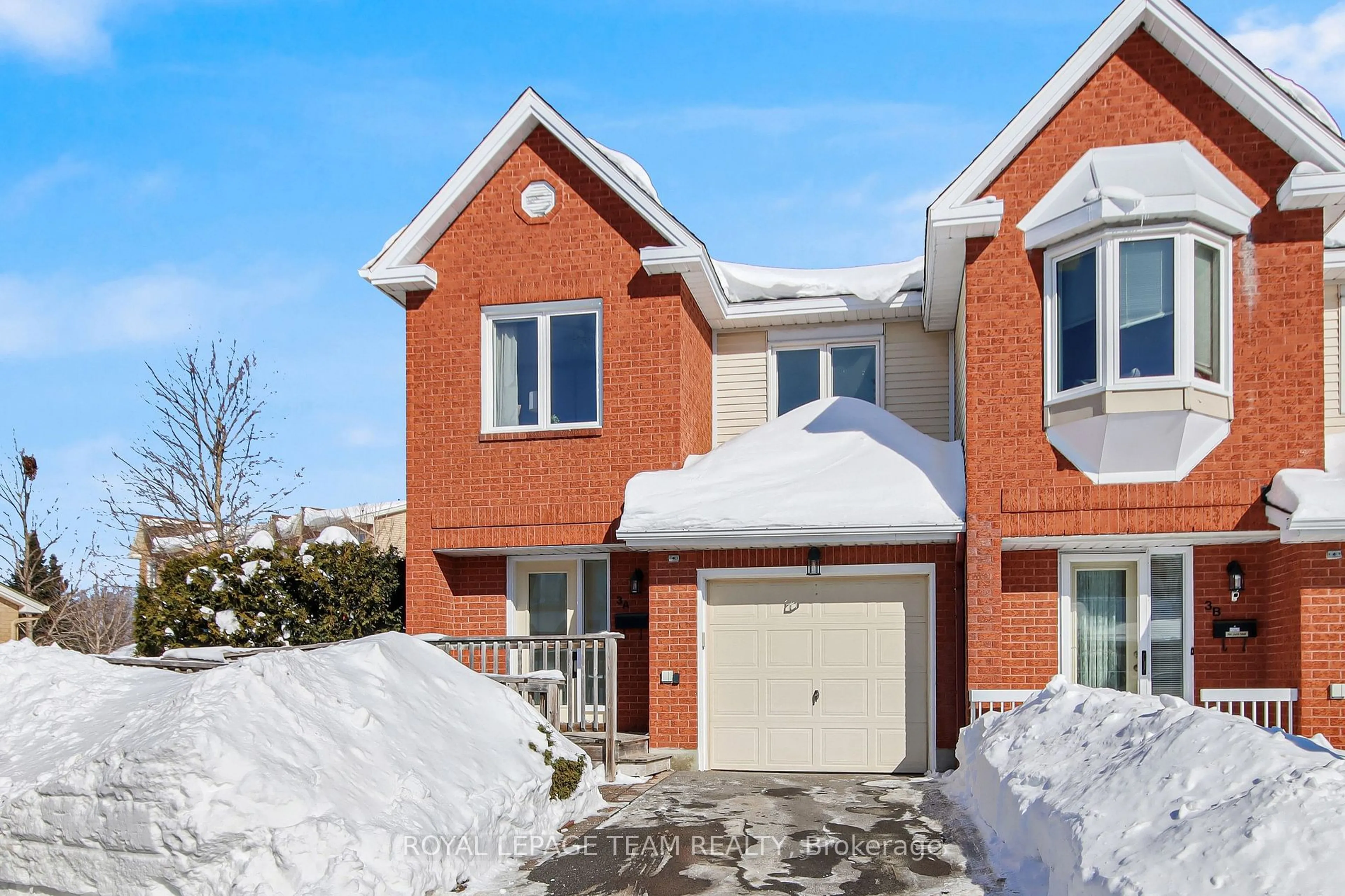 Home with brick exterior material, street for 3A Maple Ridge Cres, Barrhaven Ontario K2J 3L1