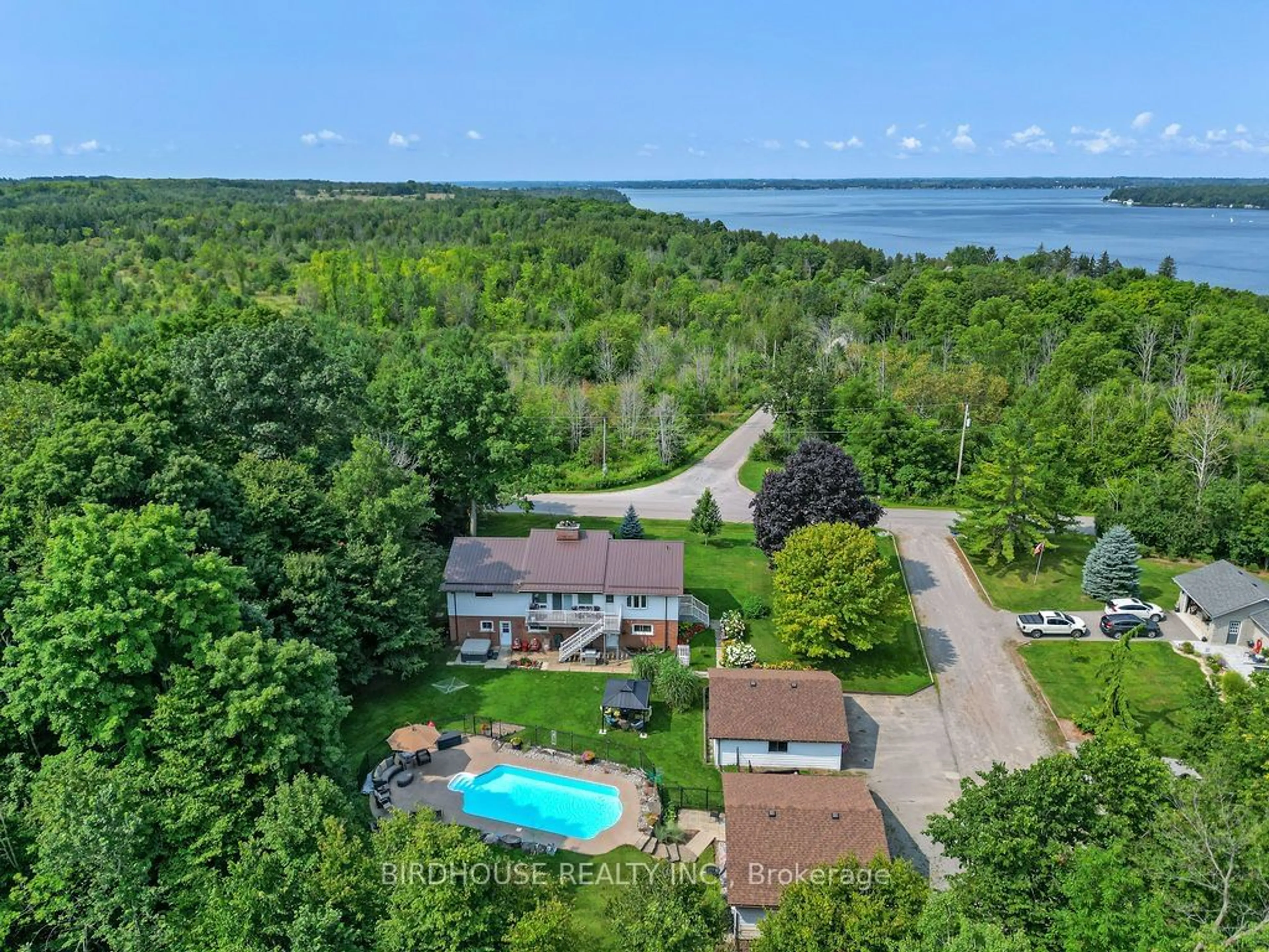 A pic from outside/outdoor area/front of a property/back of a property/a pic from drone, water/lake/river/ocean view for 244 Gil-Mar Rd, Kawartha Lakes Ontario K0M 1L0