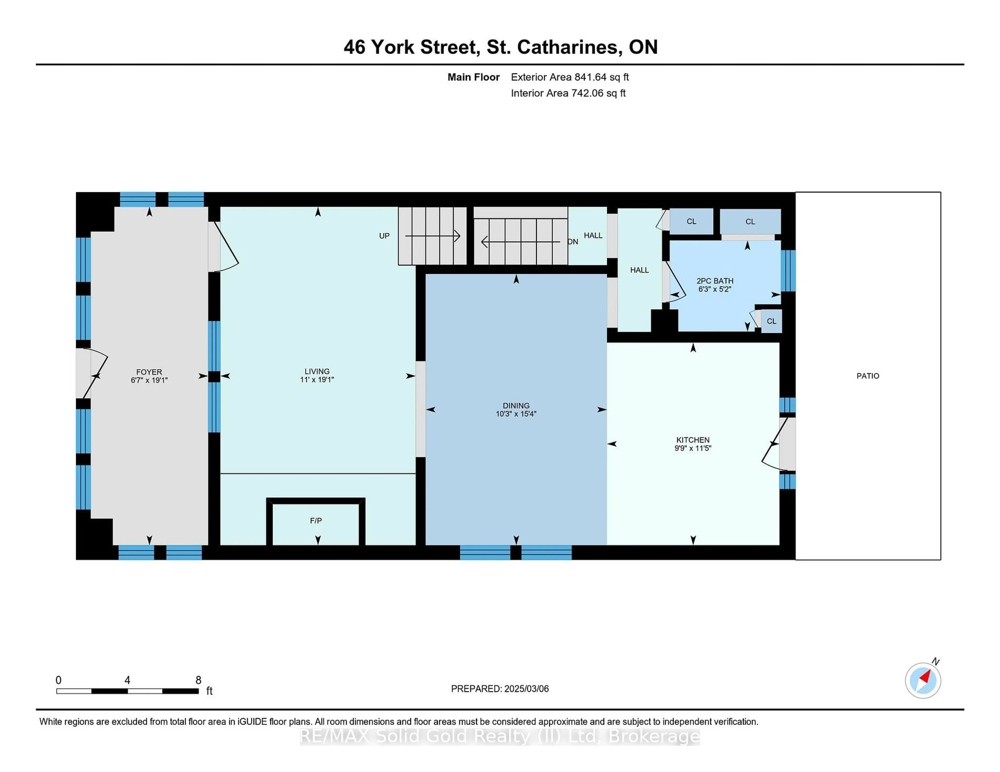 Floor plan for 46 York St, St. Catharines Ontario L2R 6C3