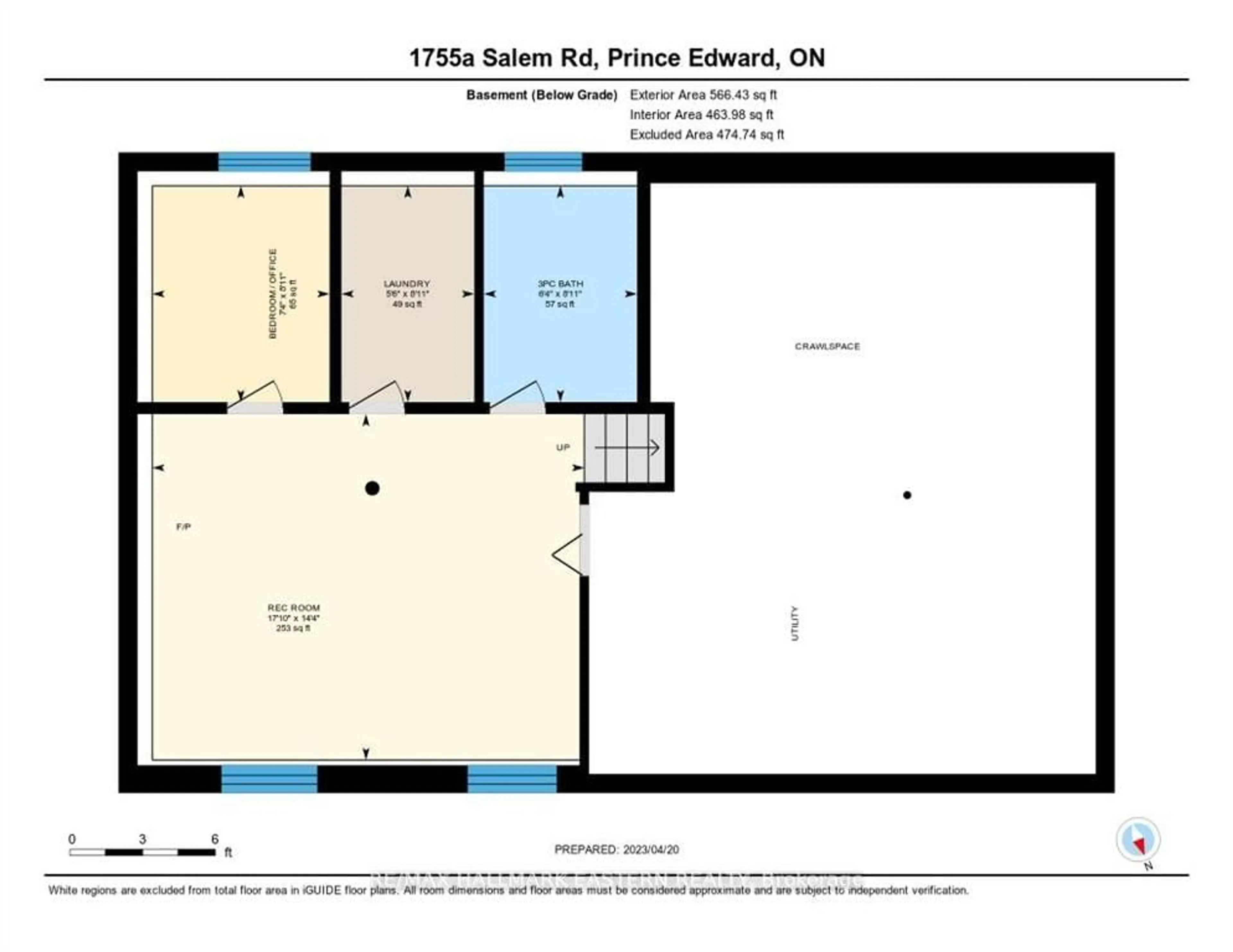 Floor plan for 1755A Salem Rd, Prince Edward County Ontario K0K 1T0