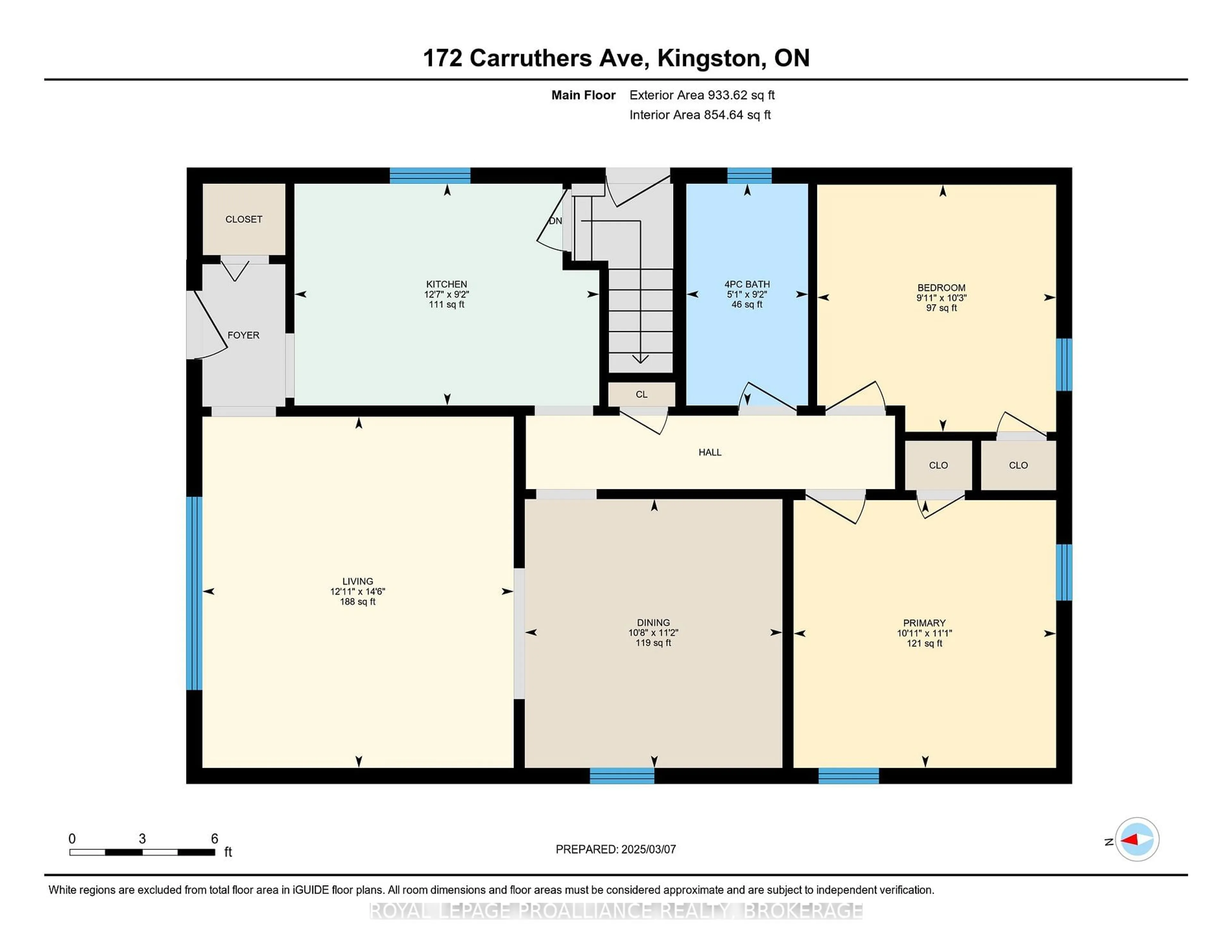 Floor plan for 172 Carruthers Ave, Kingston Ontario K7L 1M9