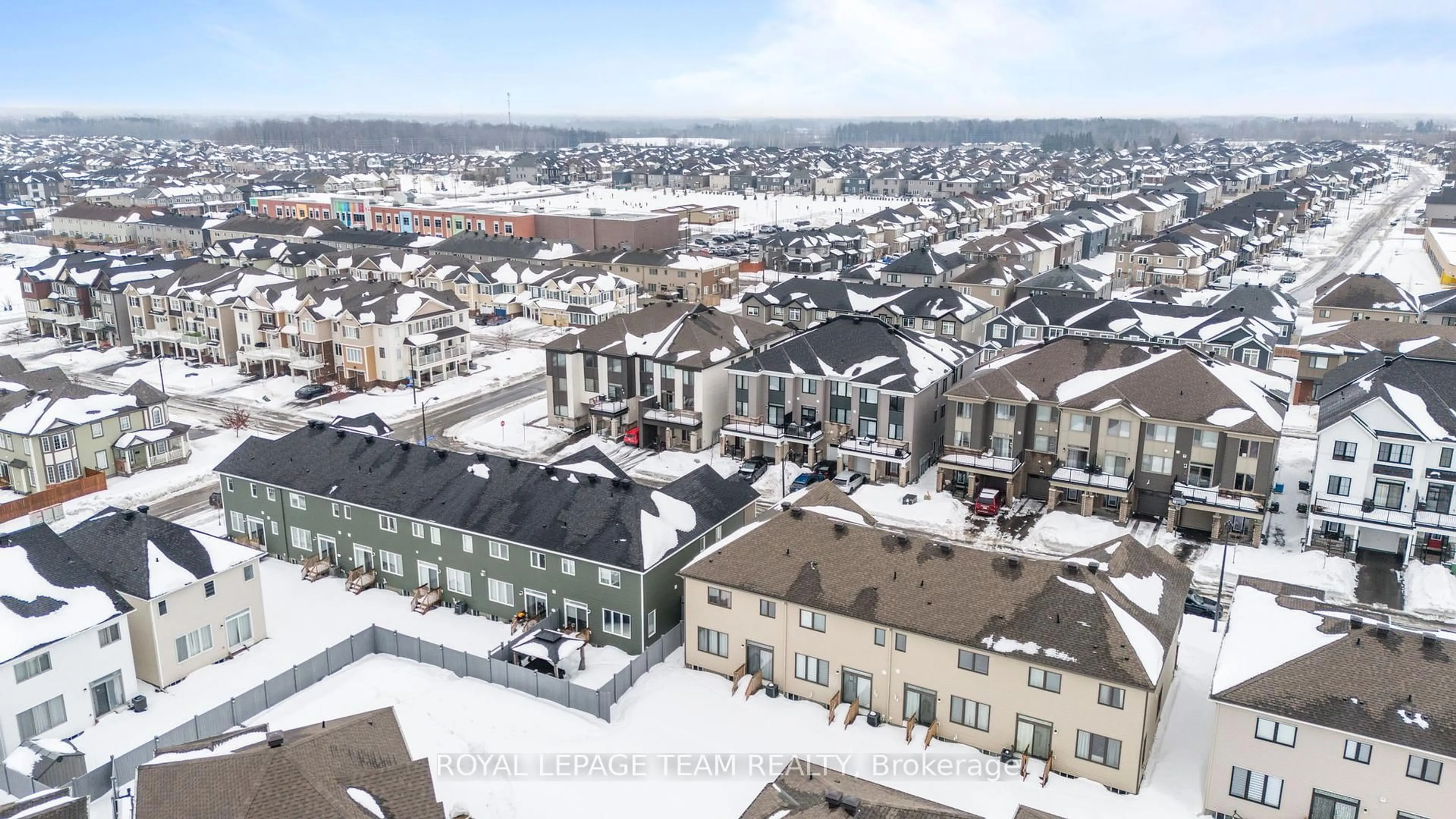 A pic from outside/outdoor area/front of a property/back of a property/a pic from drone, city buildings view from balcony for 42 Lentago Ave, Barrhaven Ontario K2J 7A2