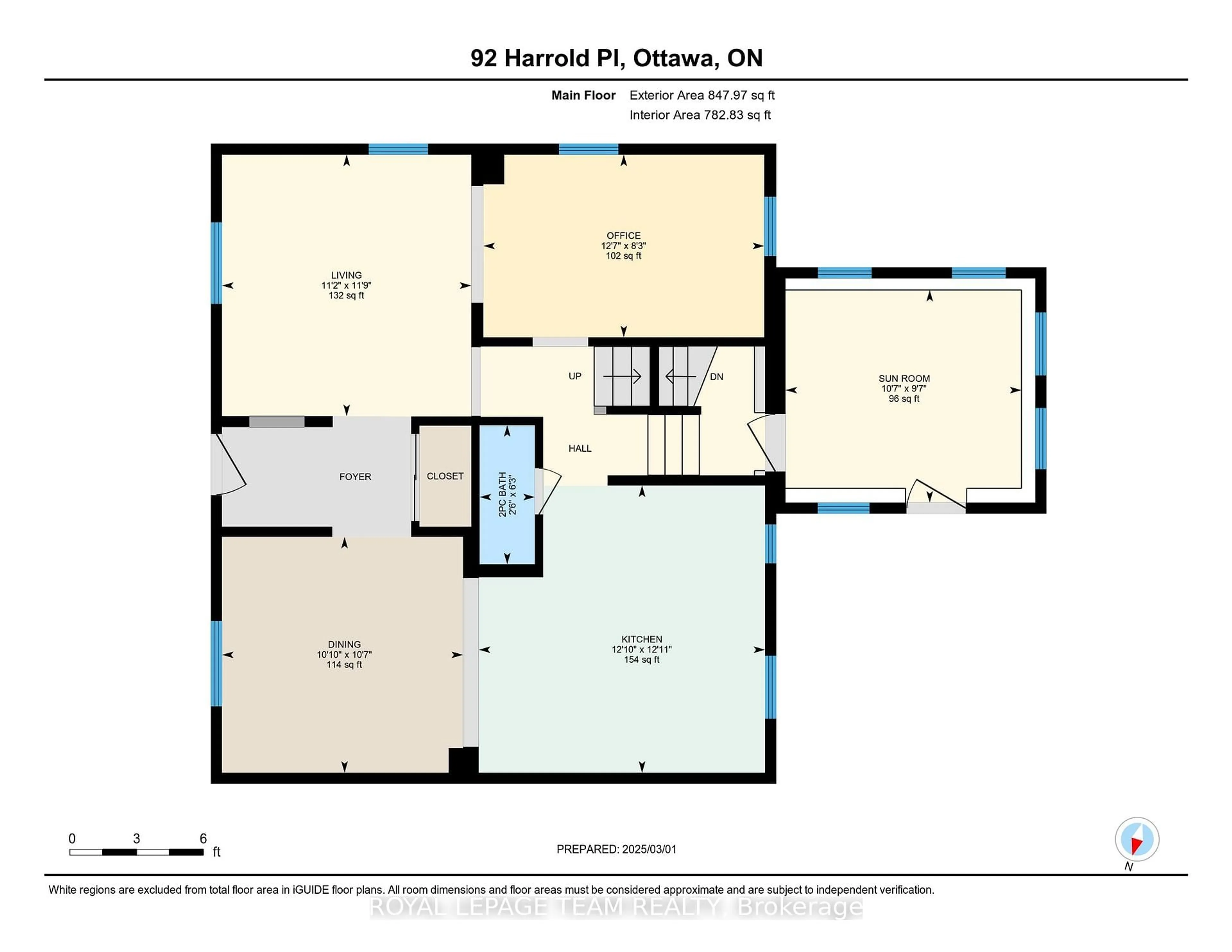 Floor plan for 92 Harrold Pl, Carlington - Central Park Ontario K1Z 7N8