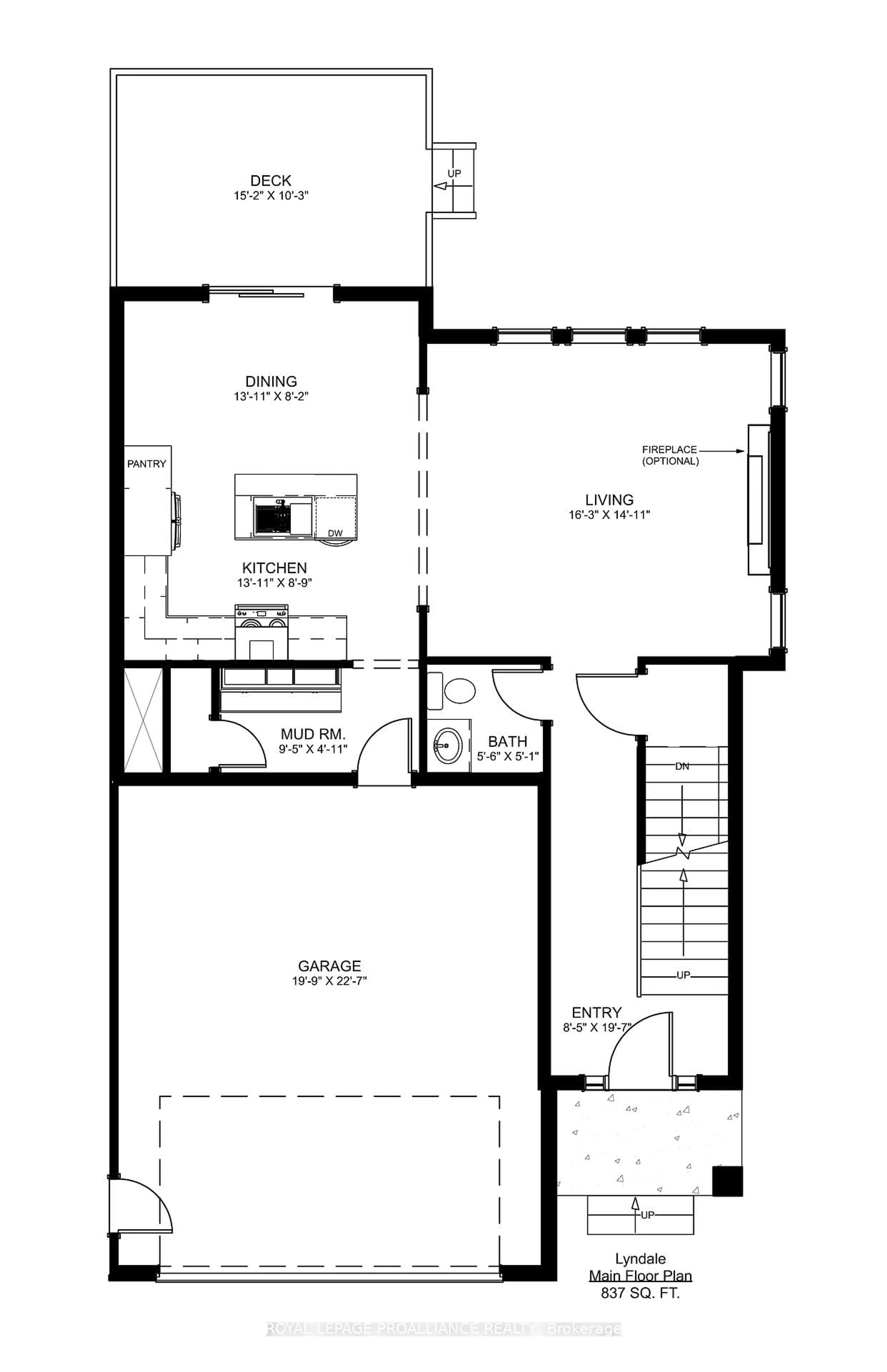 Floor plan for 20 Horton Crt, Belleville Ontario K8P 0G7