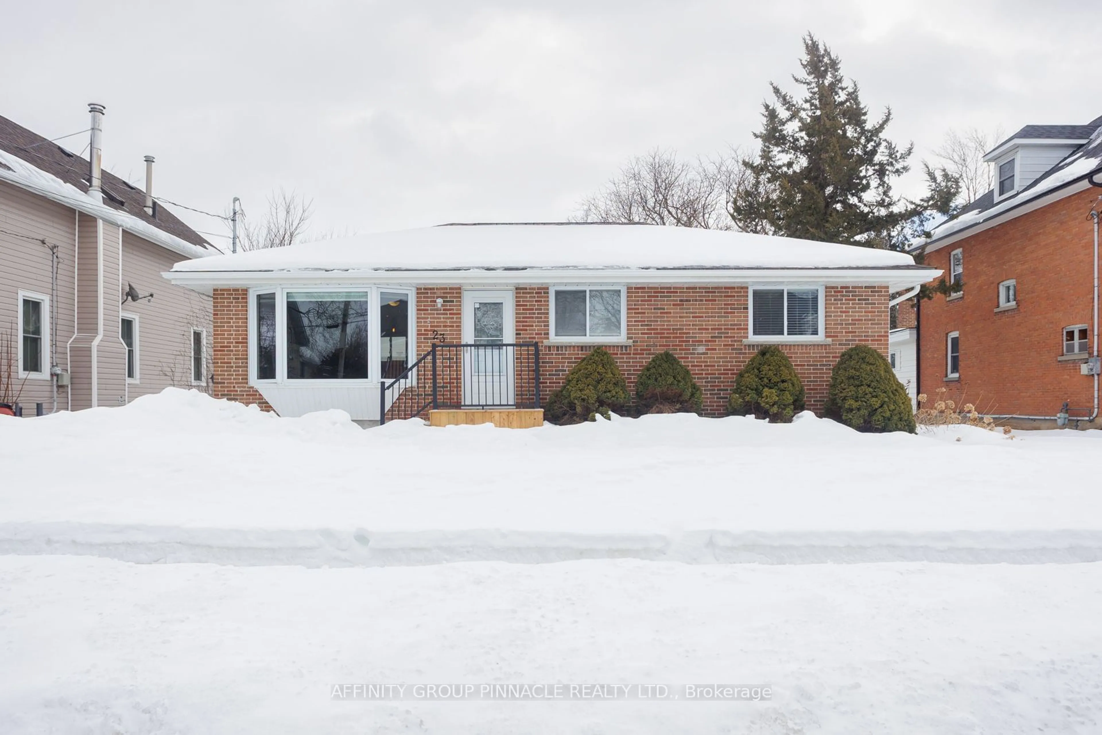 Home with vinyl exterior material, street for 23 Elgin St, Kawartha Lakes Ontario K9V 3W2