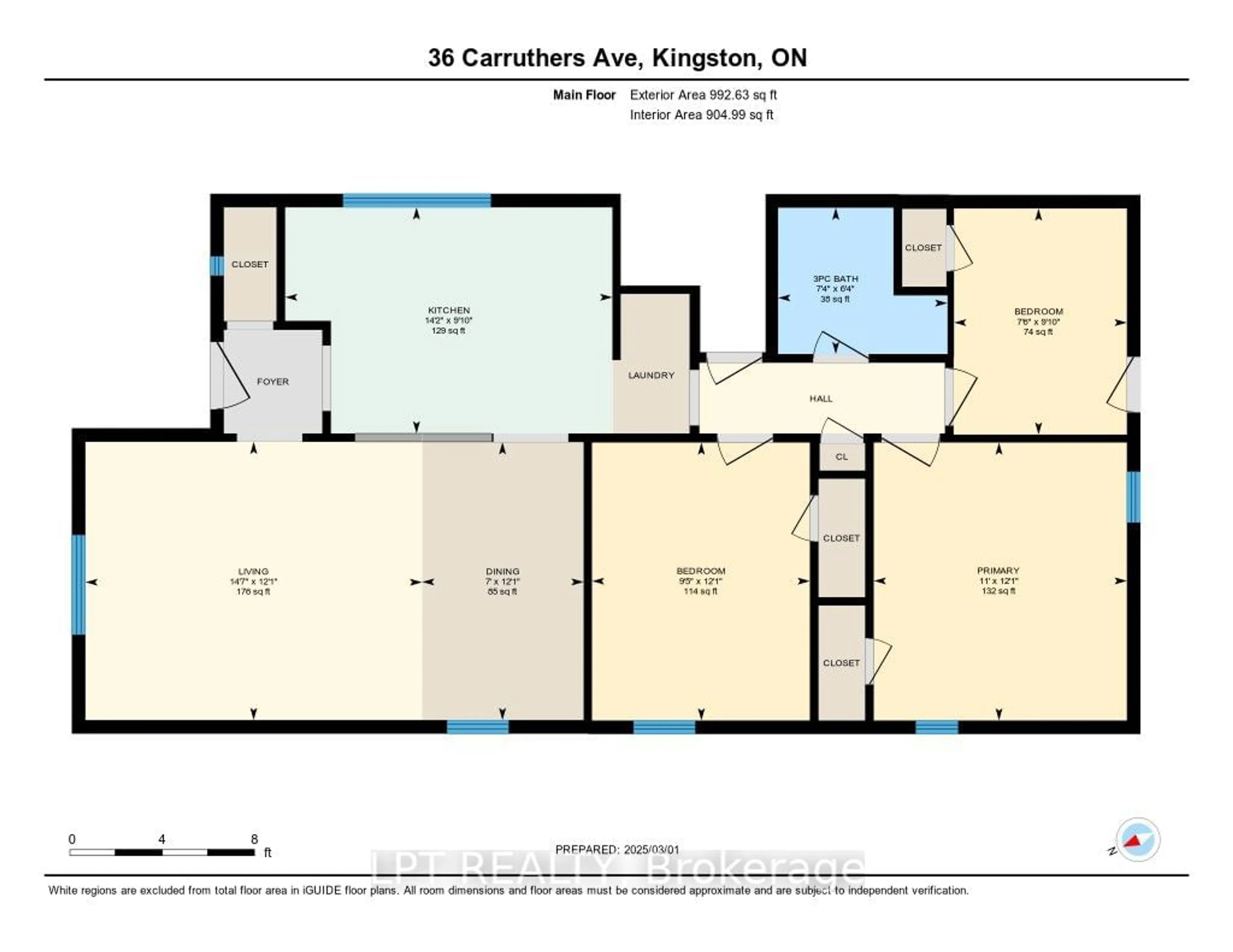 Floor plan for 36 Carruthers Ave, Kingston Ontario K7L 1M2