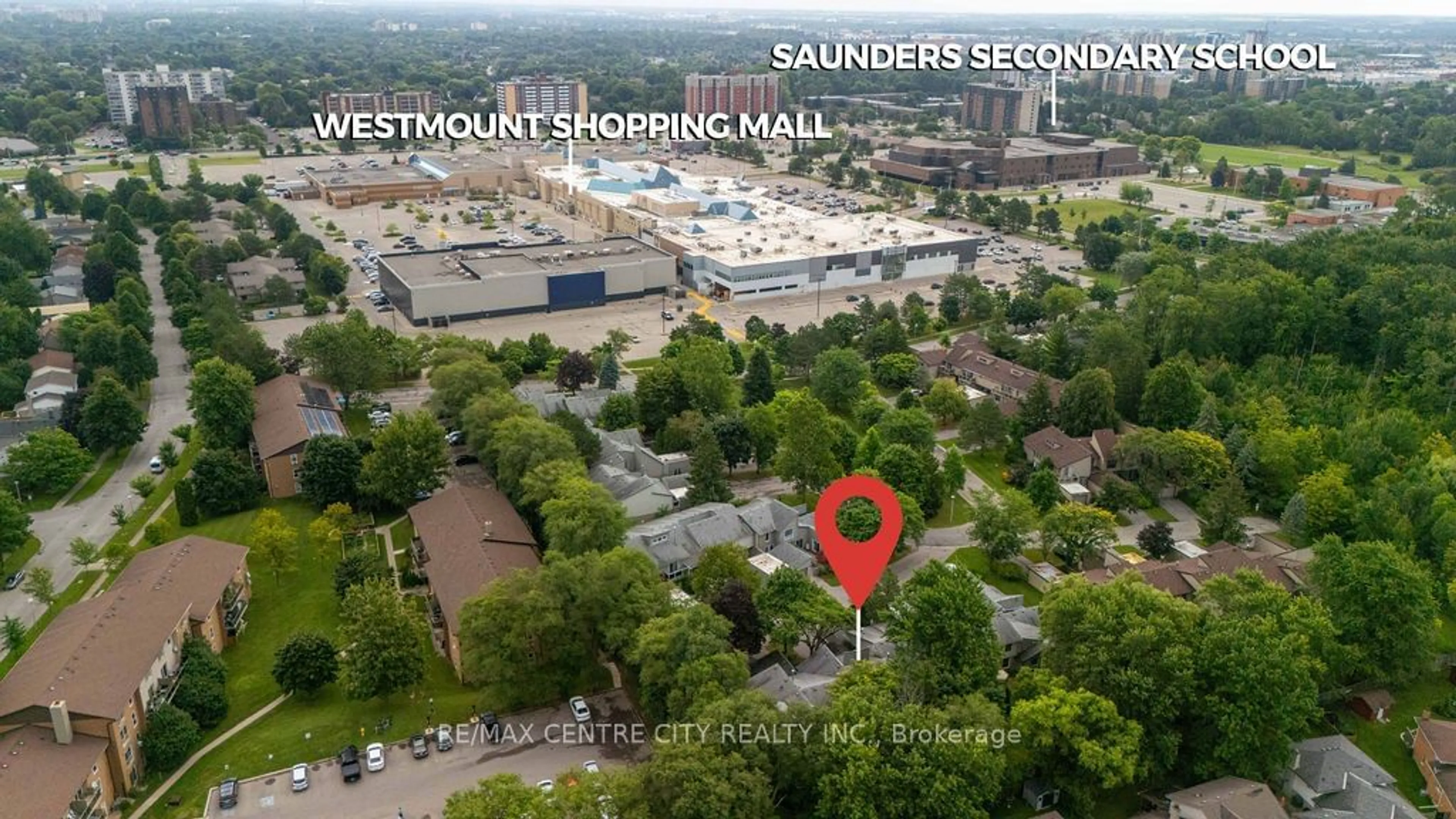 A pic from outside/outdoor area/front of a property/back of a property/a pic from drone, city buildings view from balcony for 673 Woodcrest Blvd, London Ontario N6K 1P8