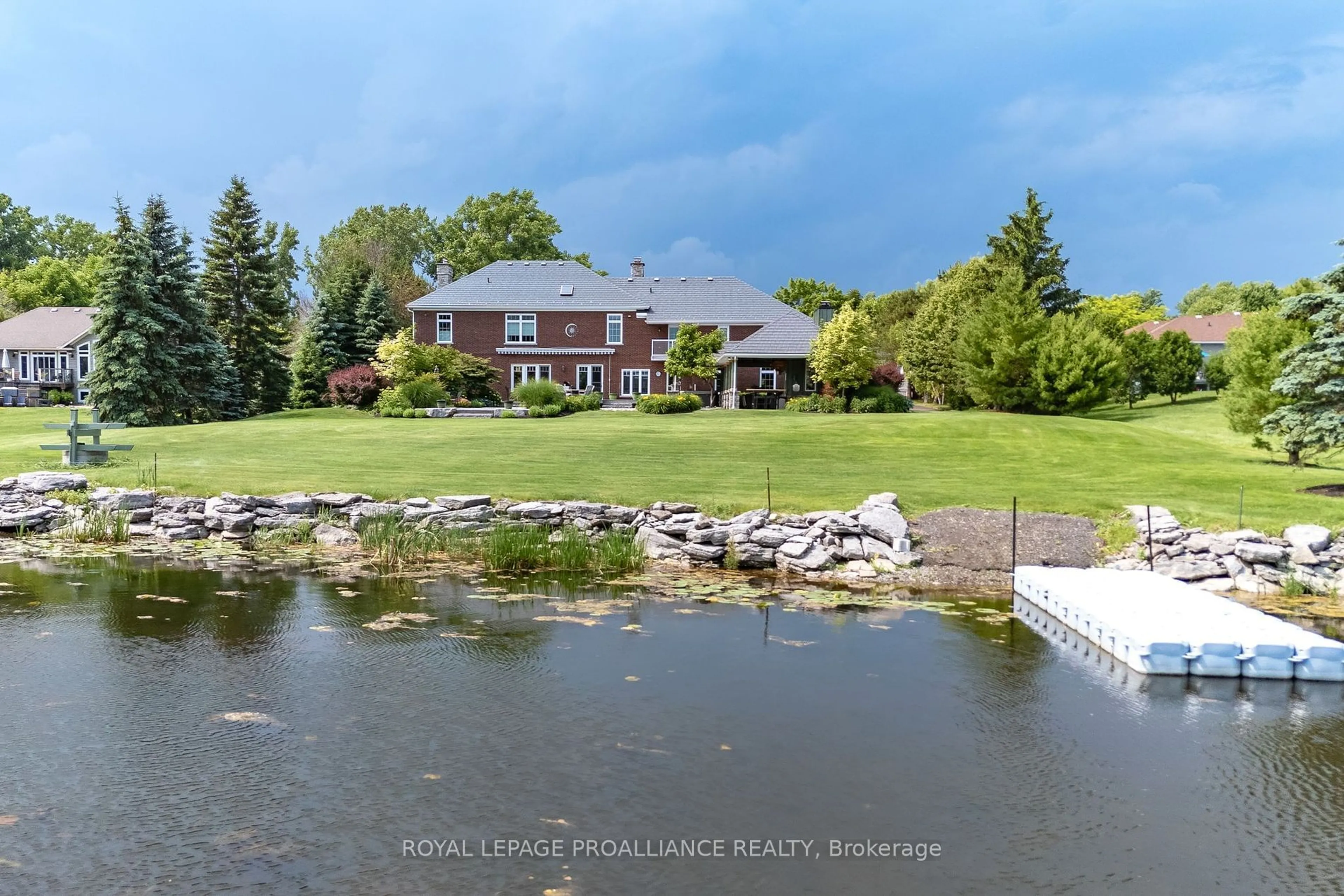 A pic from outside/outdoor area/front of a property/back of a property/a pic from drone, water/lake/river/ocean view for 1284 Old Highway 2, Quinte West Ontario K8N 4Z2