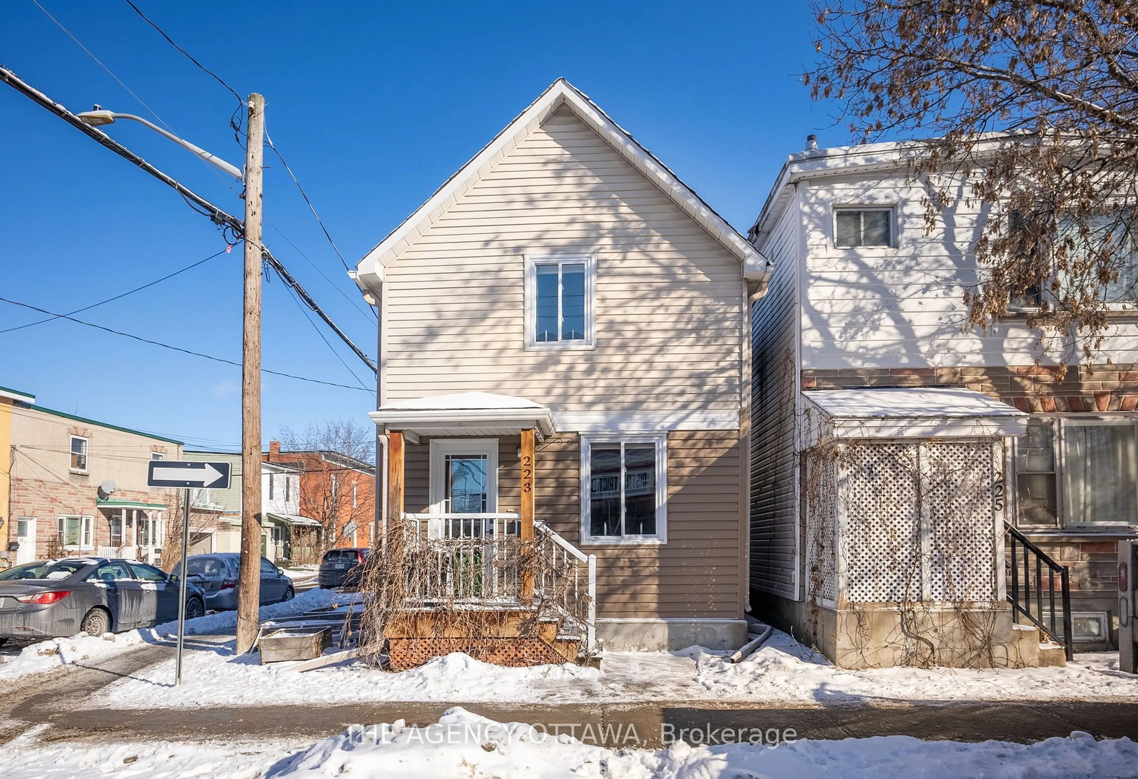 Home with brick exterior material, street for 223 Carruthers Ave, West Centre Town Ontario K1Y 1N8