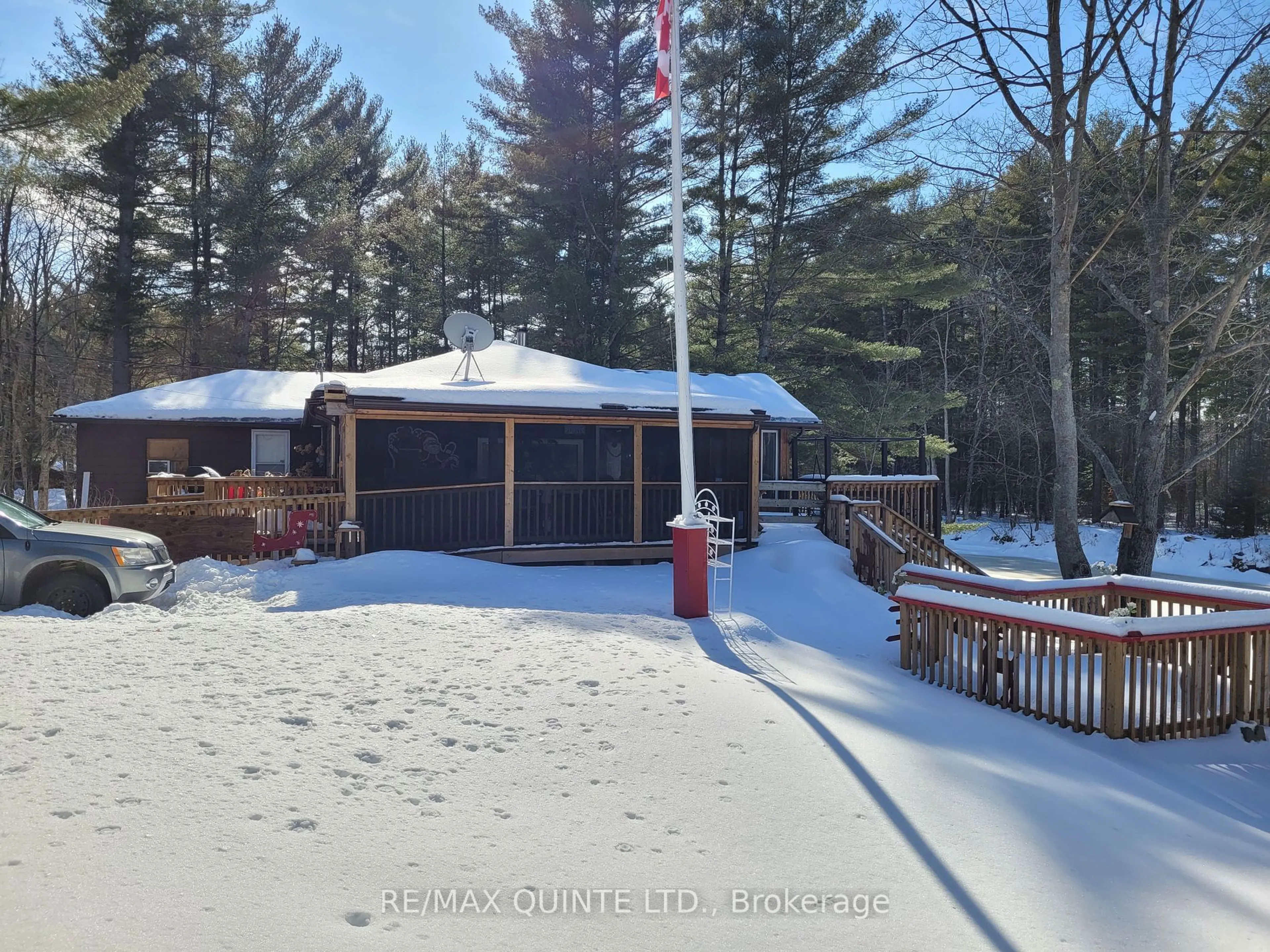 A pic from outside/outdoor area/front of a property/back of a property/a pic from drone, unknown for 8187 Hwy 37 N/A, Tweed Ontario K0K 3J0