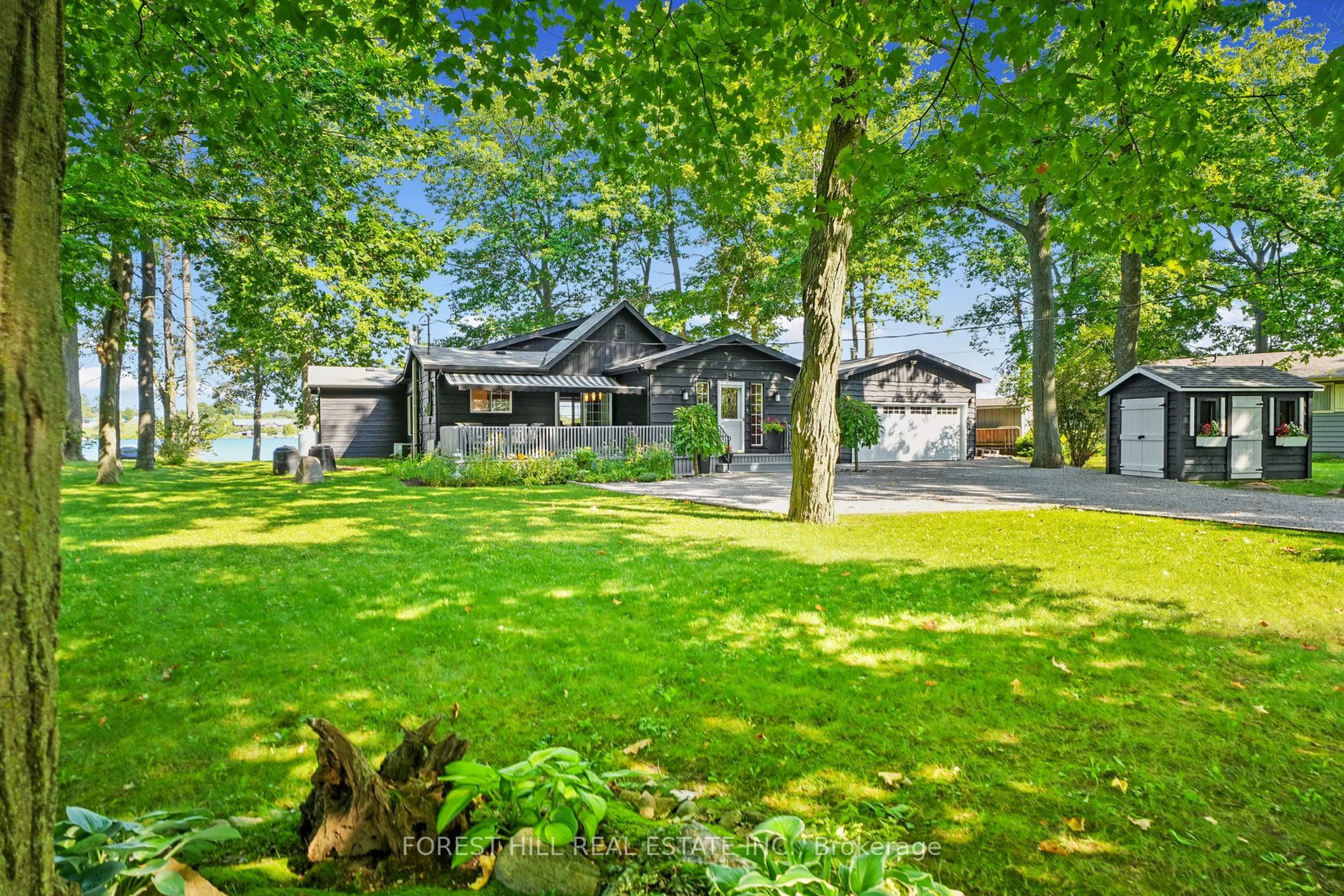 A pic from outside/outdoor area/front of a property/back of a property/a pic from drone, water/lake/river/ocean view for 342 Fothergill Isle, Selwyn Ontario K9J 6X2