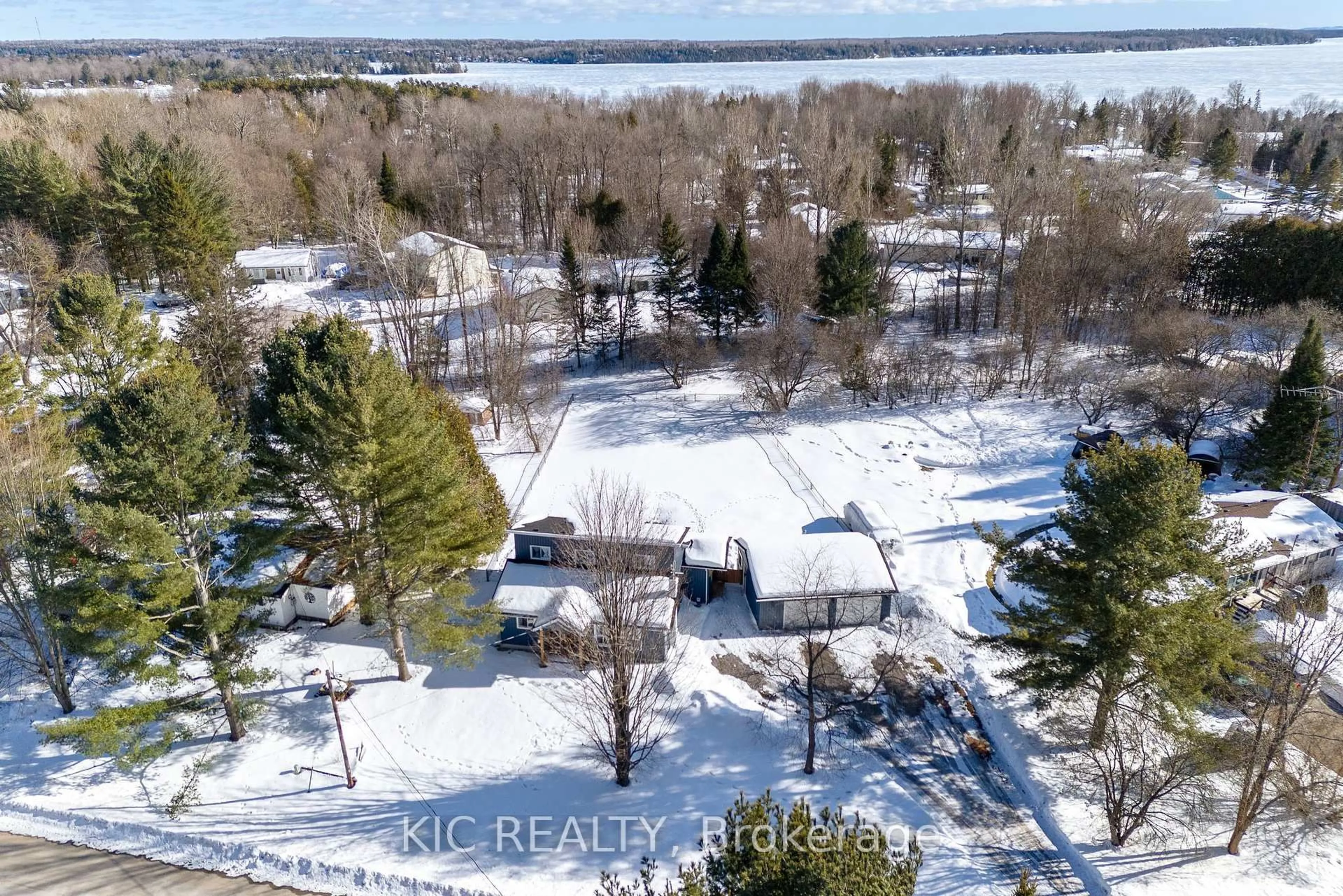 A pic from outside/outdoor area/front of a property/back of a property/a pic from drone, water/lake/river/ocean view for 138 Alpine Lake Rd, Trent Lakes Ontario K0M 1A0