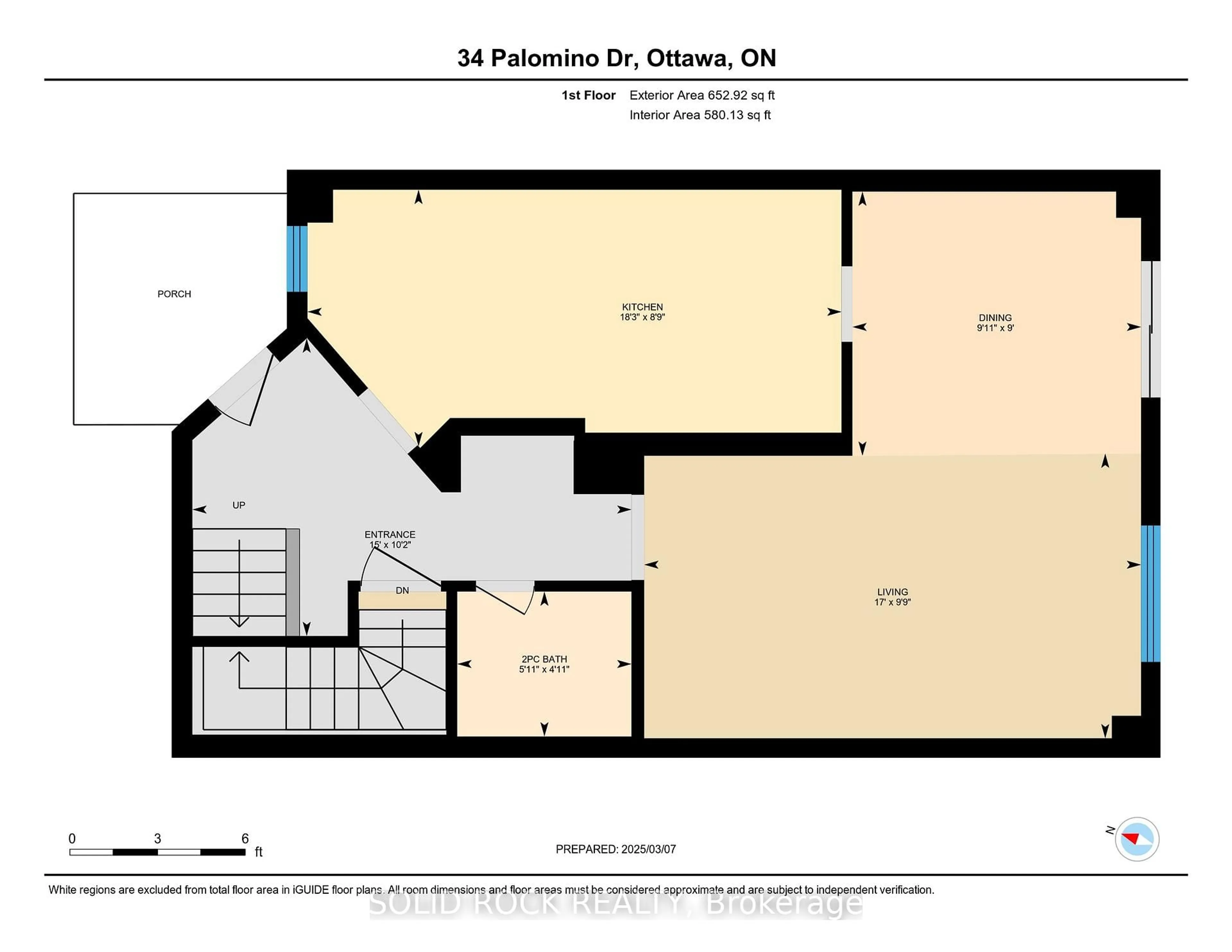 Floor plan for 34 Palomino Dr, Kanata Ontario K2M 1M1