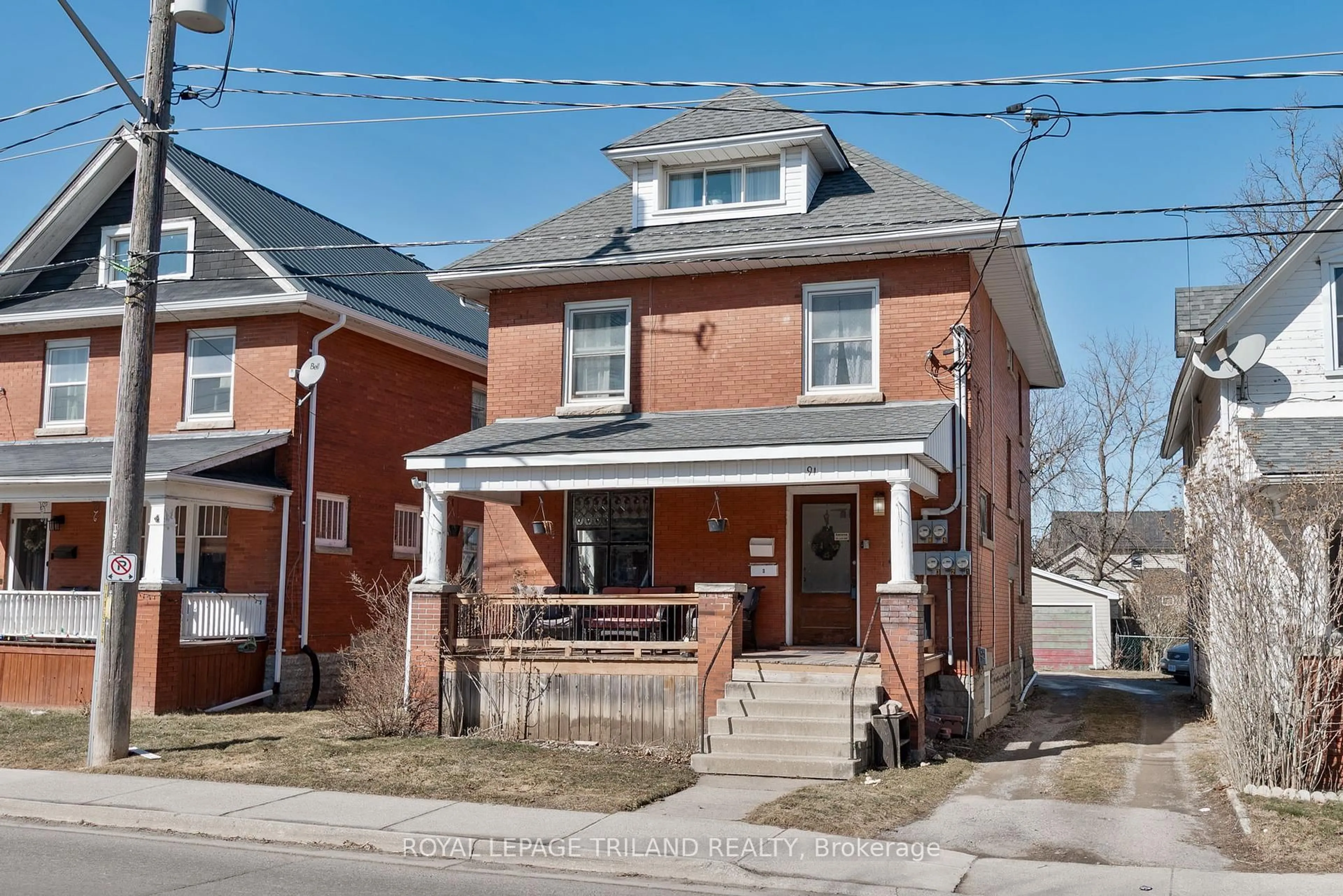 Home with brick exterior material, street for 91 CURTIS St, St. Thomas Ontario N5P 1J3