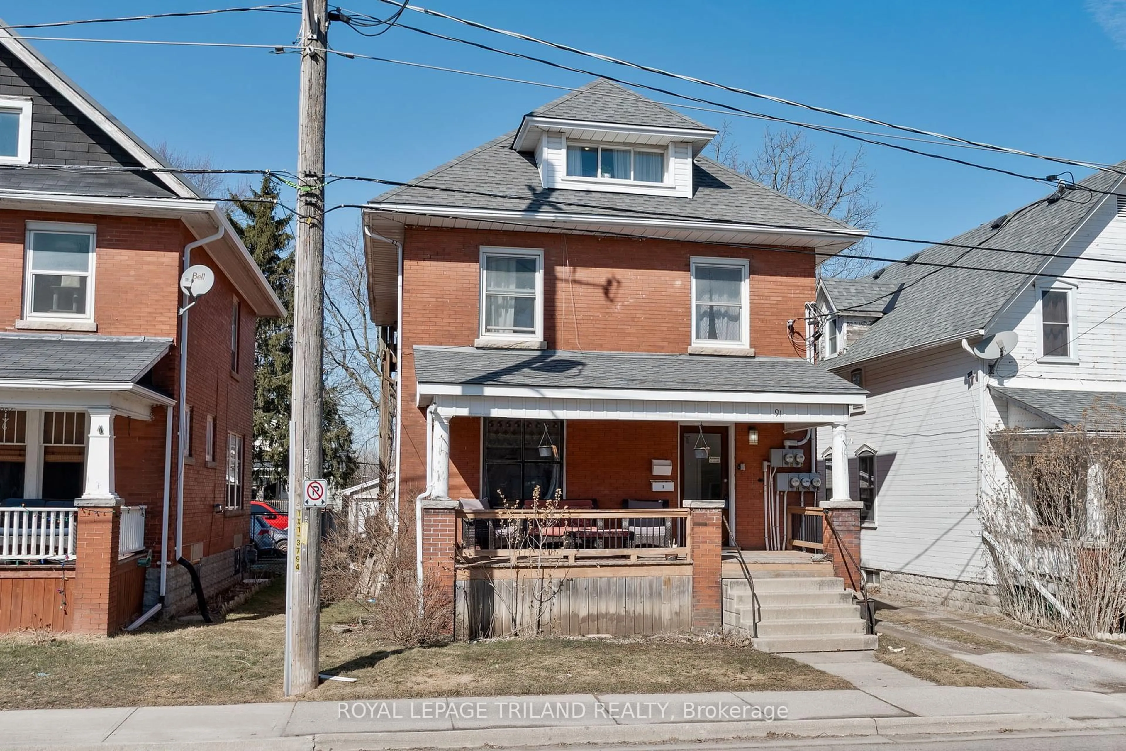 Home with brick exterior material, street for 91 CURTIS St, St. Thomas Ontario N5P 1J3