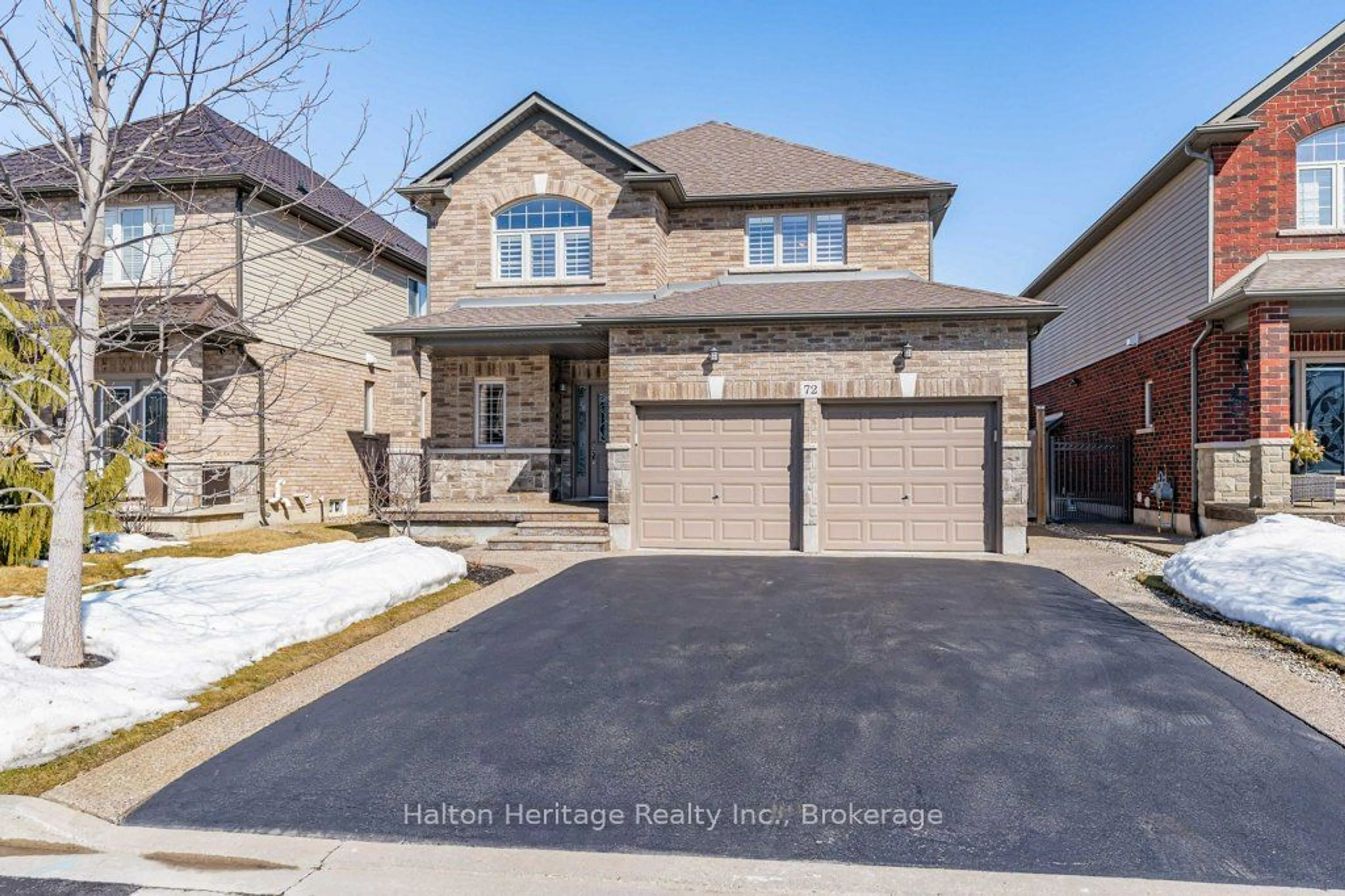 Home with brick exterior material, street for 72 Garinger Cres, Hamilton Ontario L0R 1C0