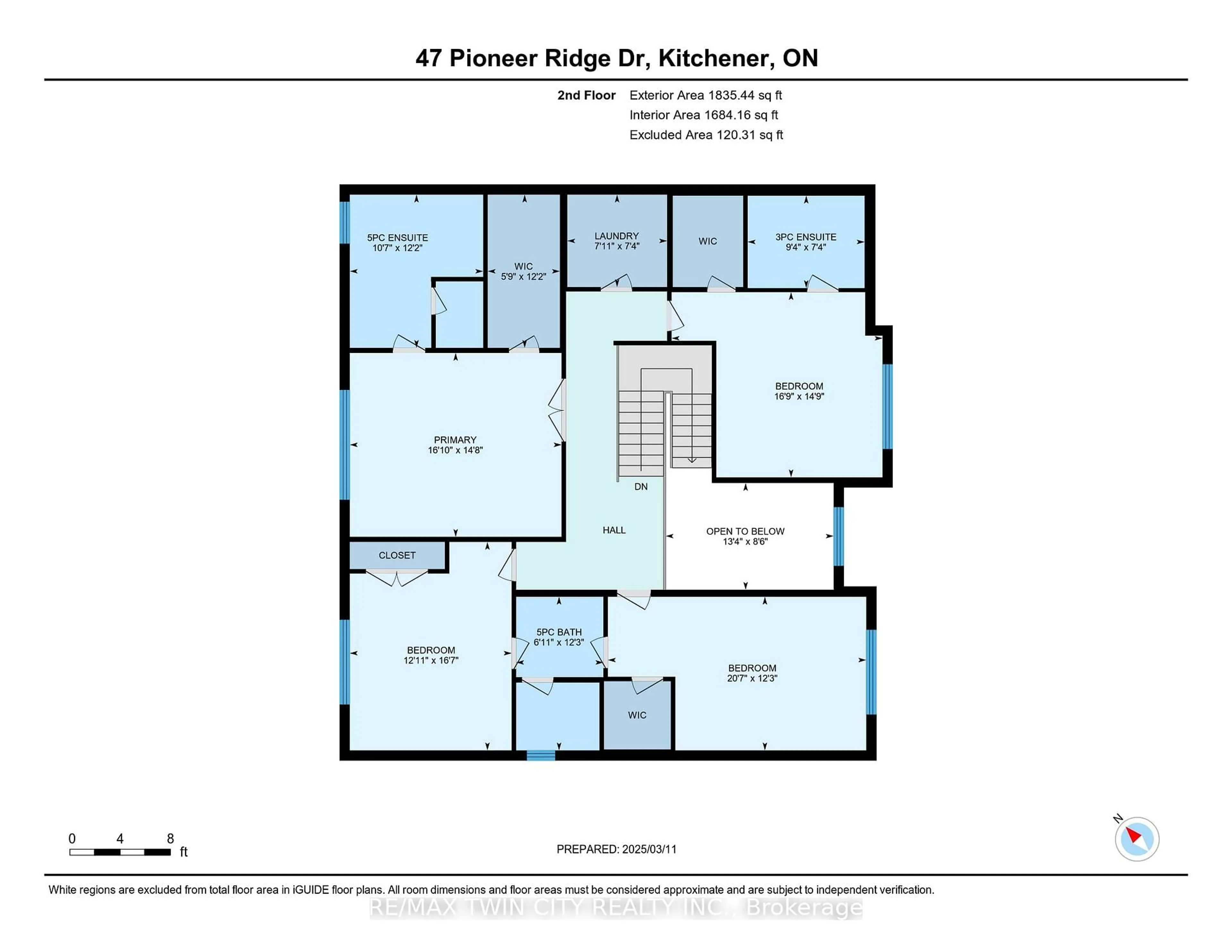 Floor plan for 47 Pioneer Ridge Dr, Kitchener Ontario N2P 0G6