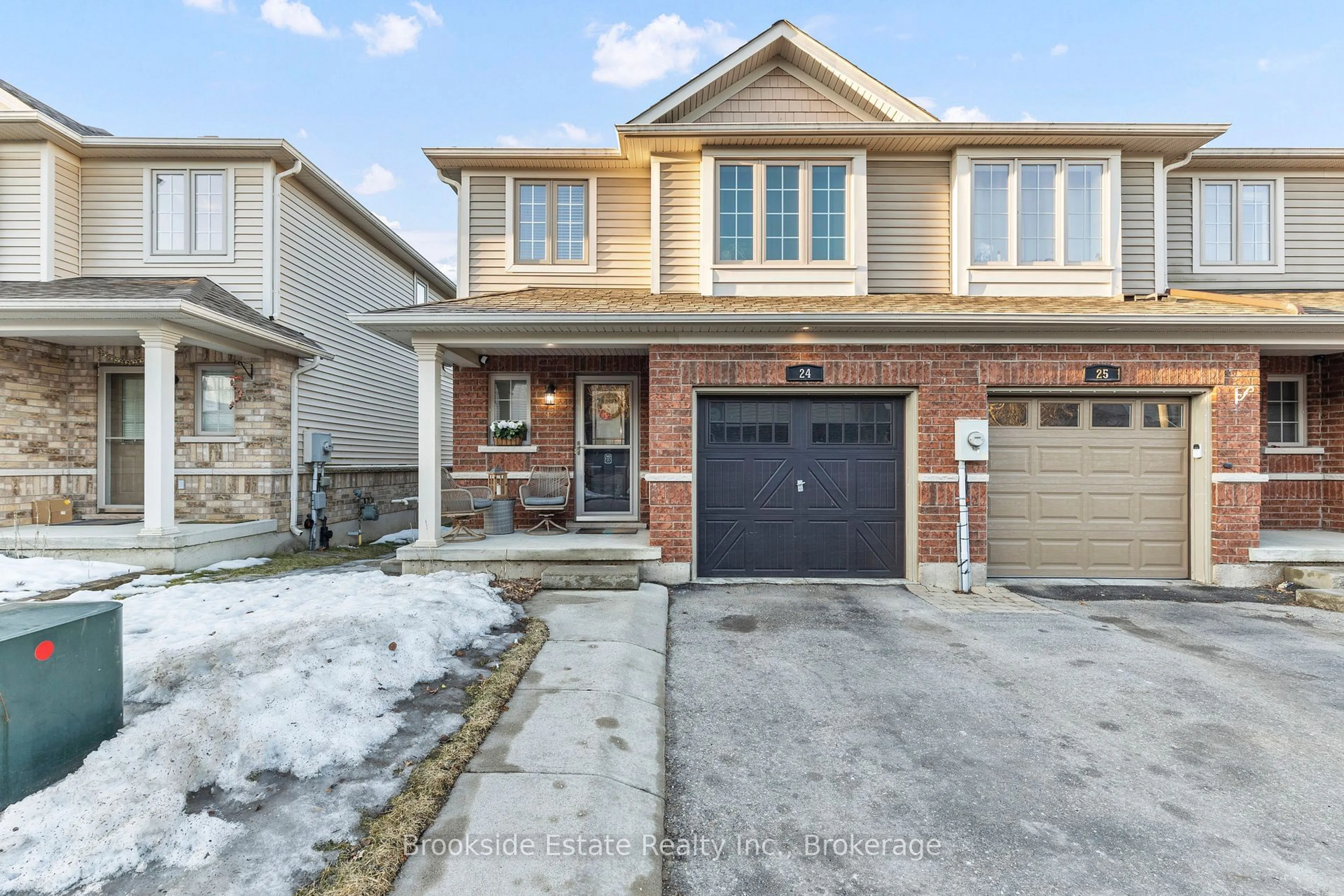 Home with brick exterior material, street for 222 Fall Fair Way #24, Hamilton Ontario L0R 1C0