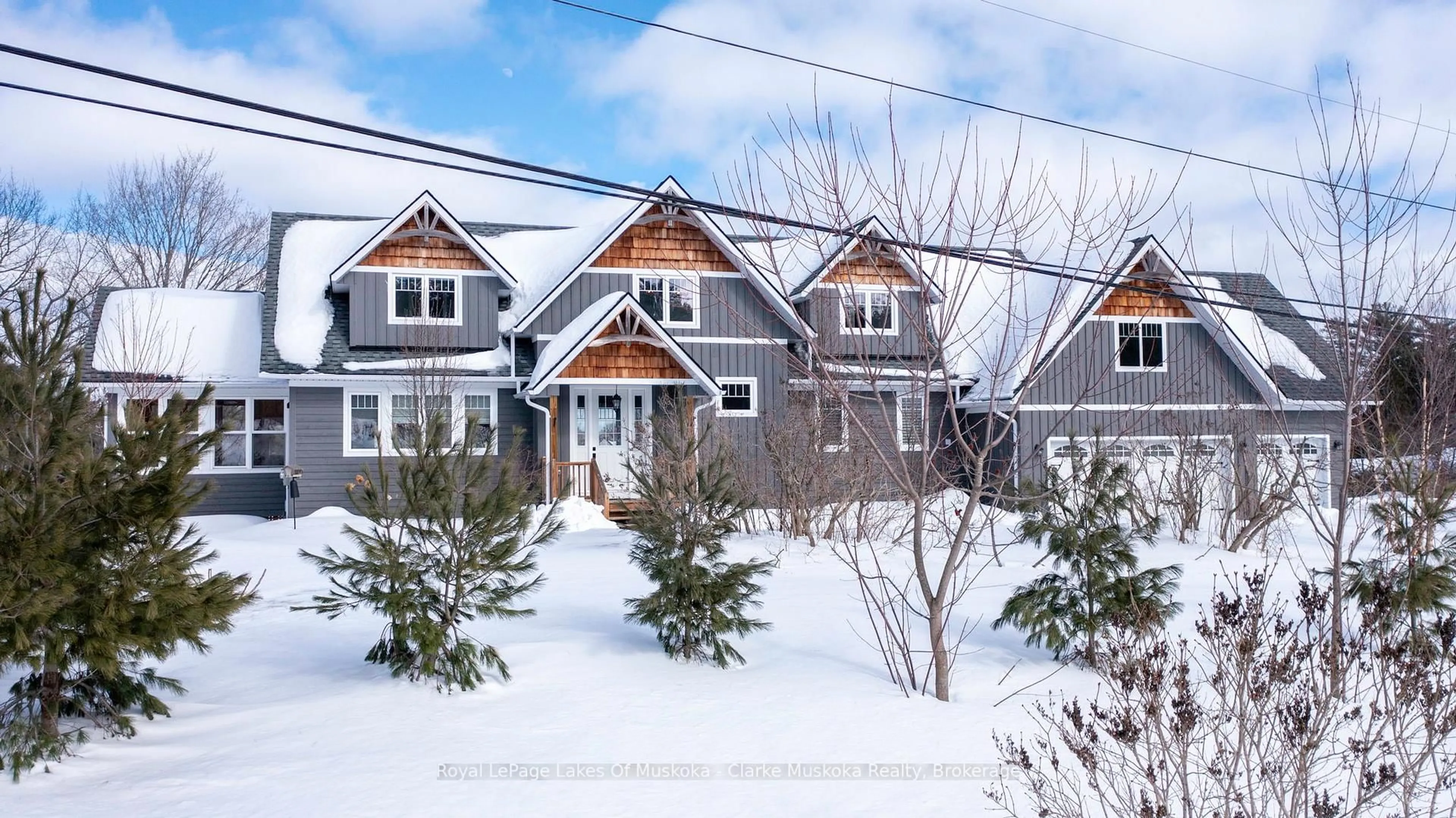 A pic from outside/outdoor area/front of a property/back of a property/a pic from drone, street for 202 Whites Falls Rd, Georgian Bay Ontario L0K 1S0