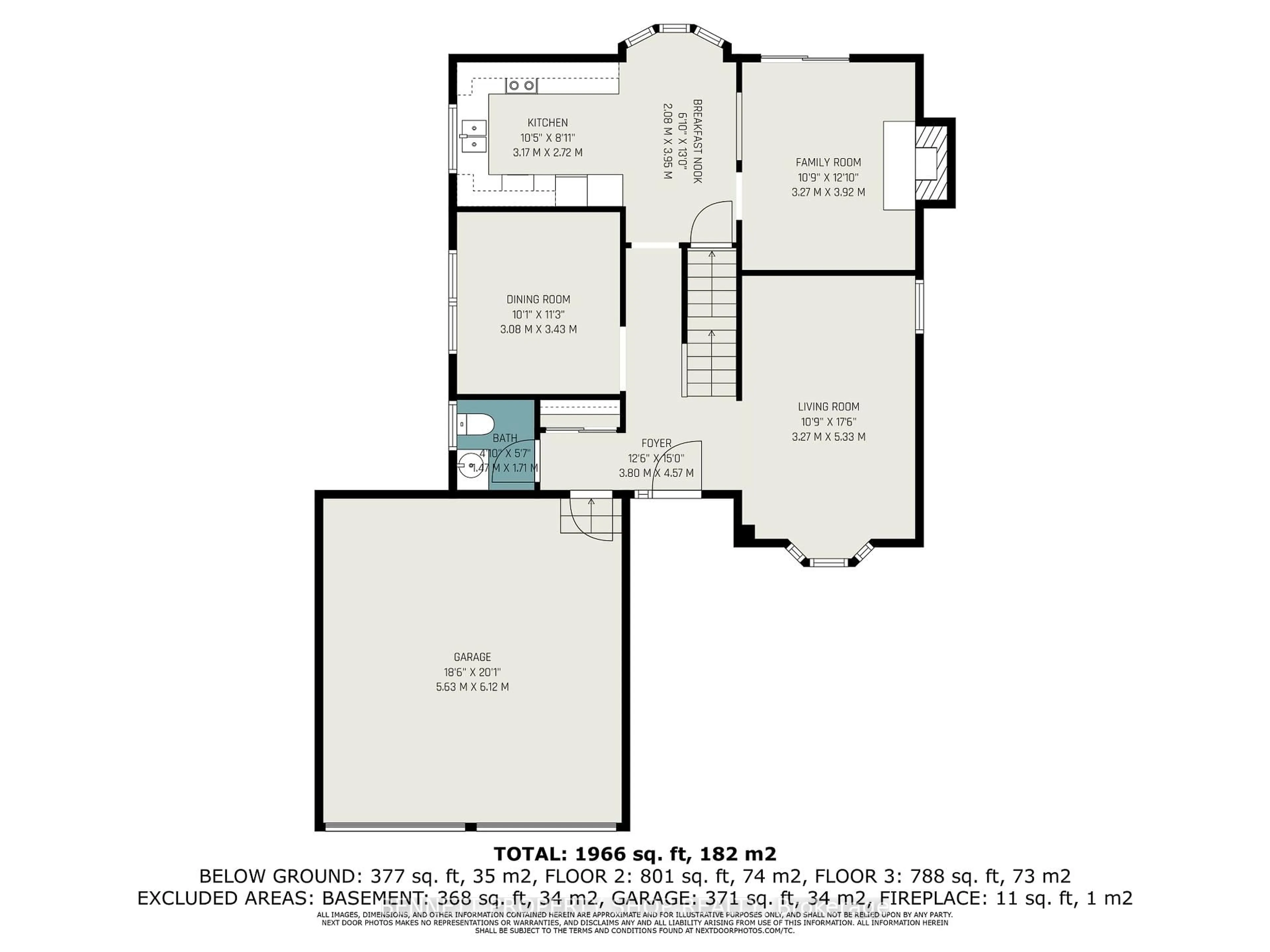 Floor plan for 430 Pickford Dr, Kanata Ontario K2L 3R4