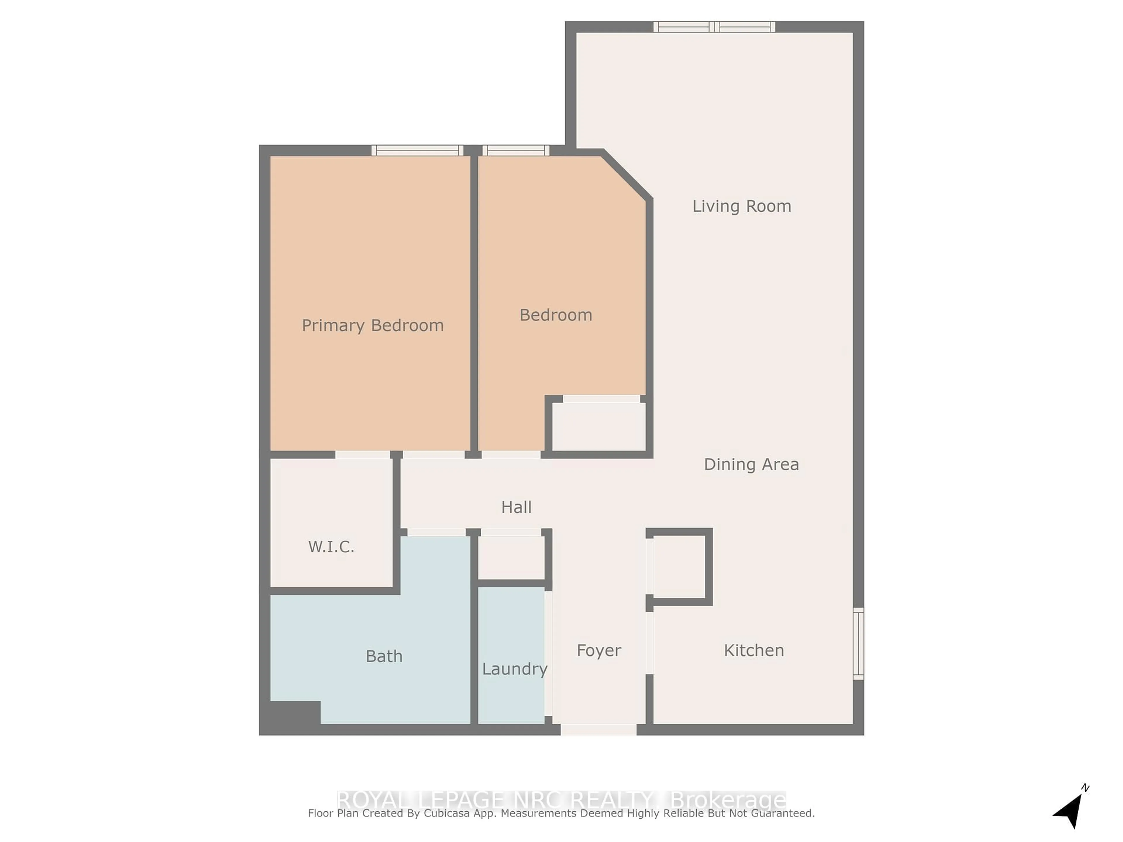 Floor plan for 159 Lake St #202, St. Catharines Ontario L2R 5Y6