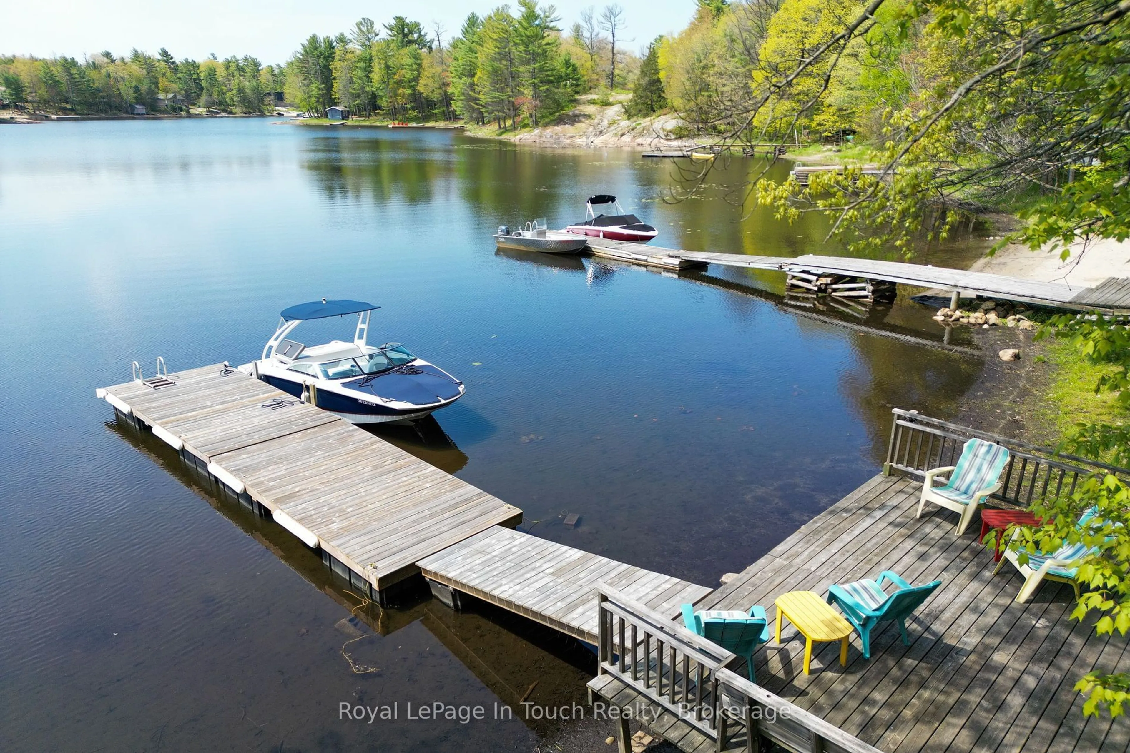 Patio, water/lake/river/ocean view for 10080 Georgian Bay Shore, Georgian Bay Ontario P0E 1E0