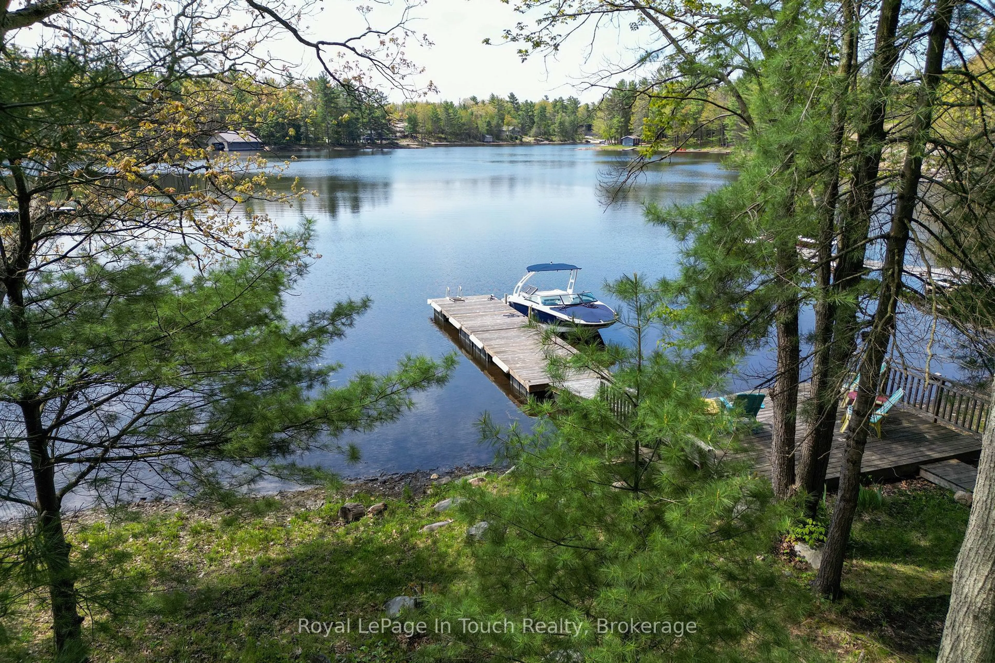 A pic from outside/outdoor area/front of a property/back of a property/a pic from drone, water/lake/river/ocean view for 10080 Georgian Bay Shore, Georgian Bay Ontario P0E 1E0