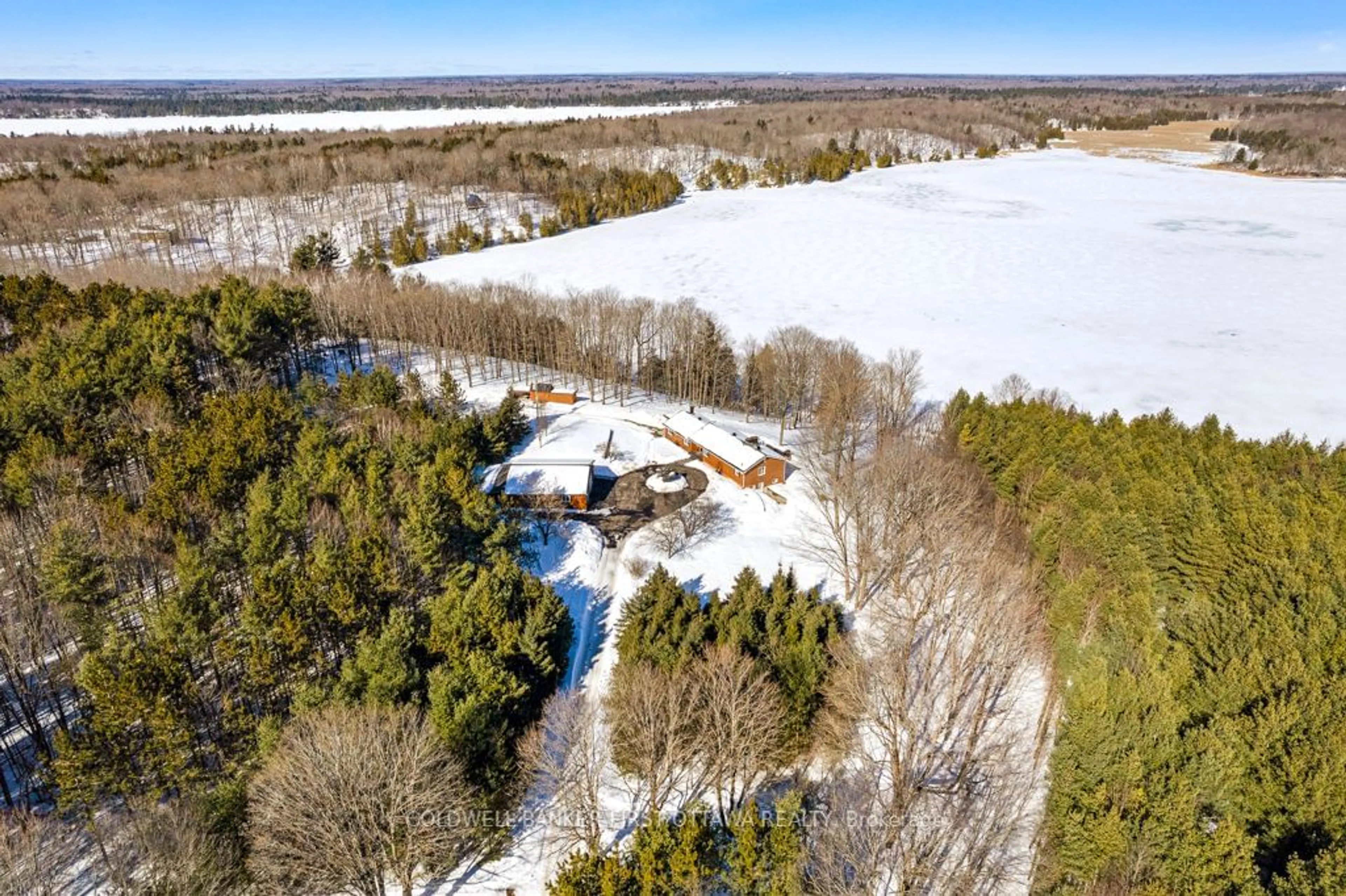 A pic from outside/outdoor area/front of a property/back of a property/a pic from drone, water/lake/river/ocean view for 4772 Briton-Houghton Bay Rd, Rideau Lakes Ontario K0G 1V0