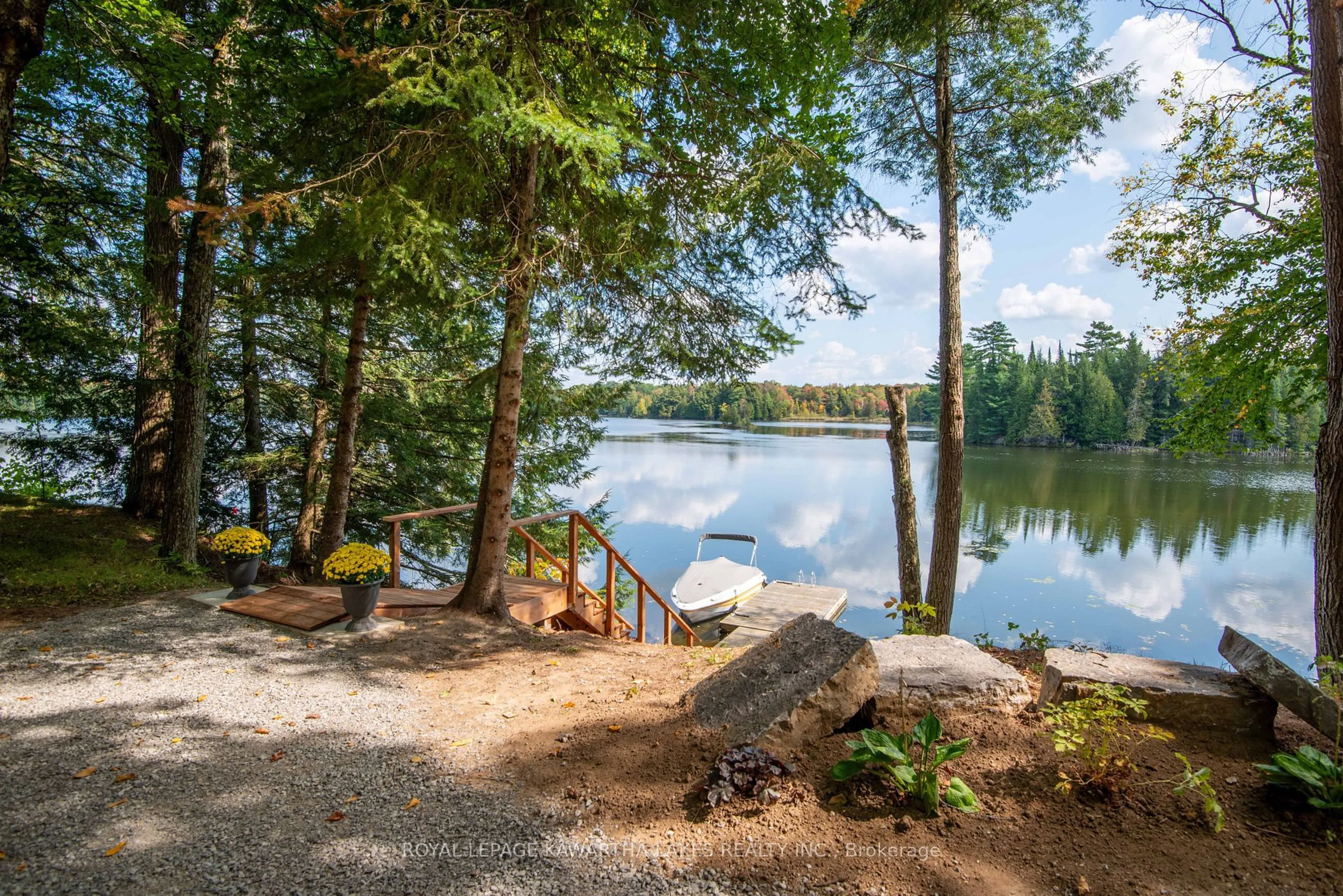 Patio, water/lake/river/ocean view for 1215 Balmoral Lane, Highlands East Ontario K0L 2Y0