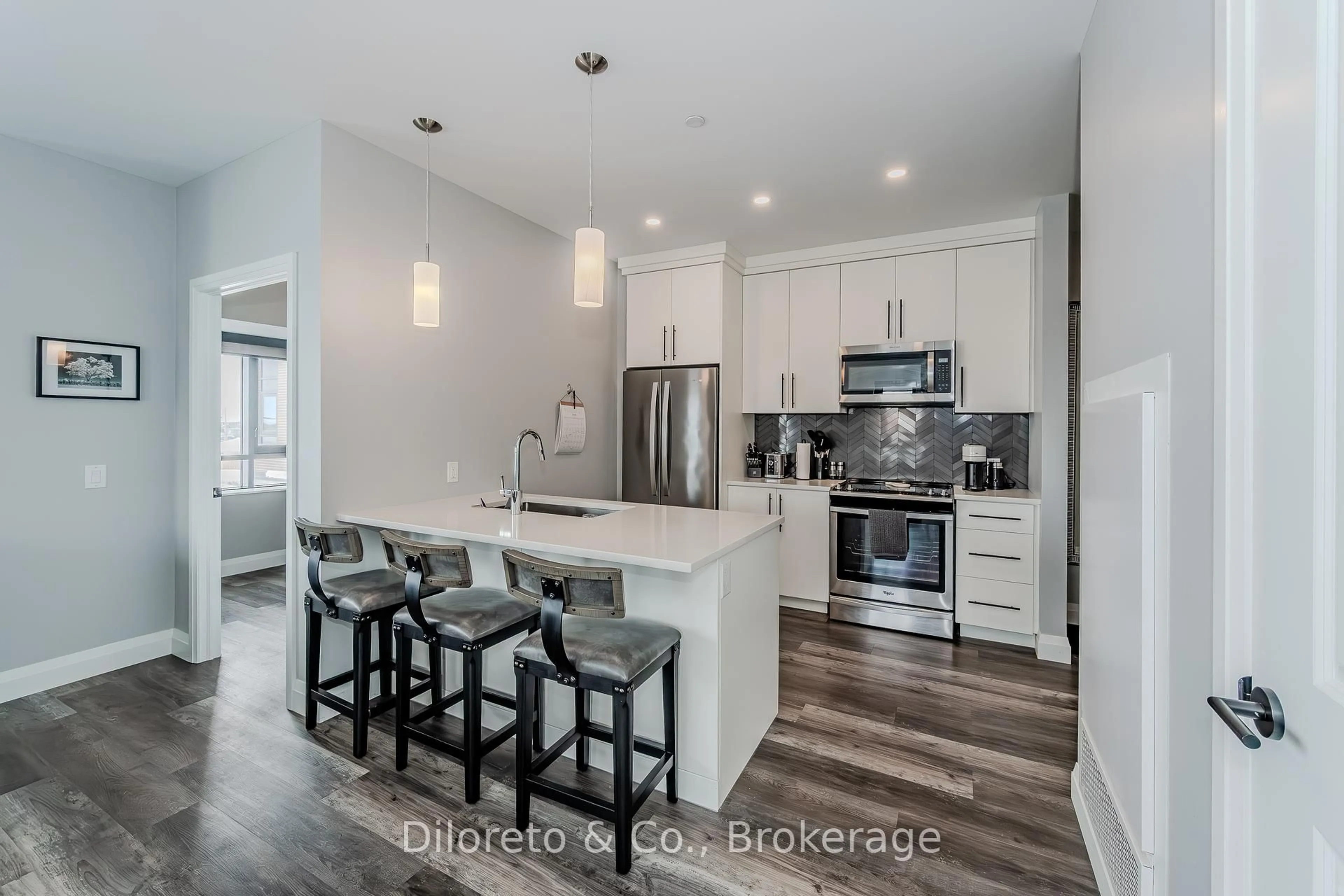 Open concept kitchen, unknown for 332 Gosling Gdns #215, Guelph Ontario N1L 0P8