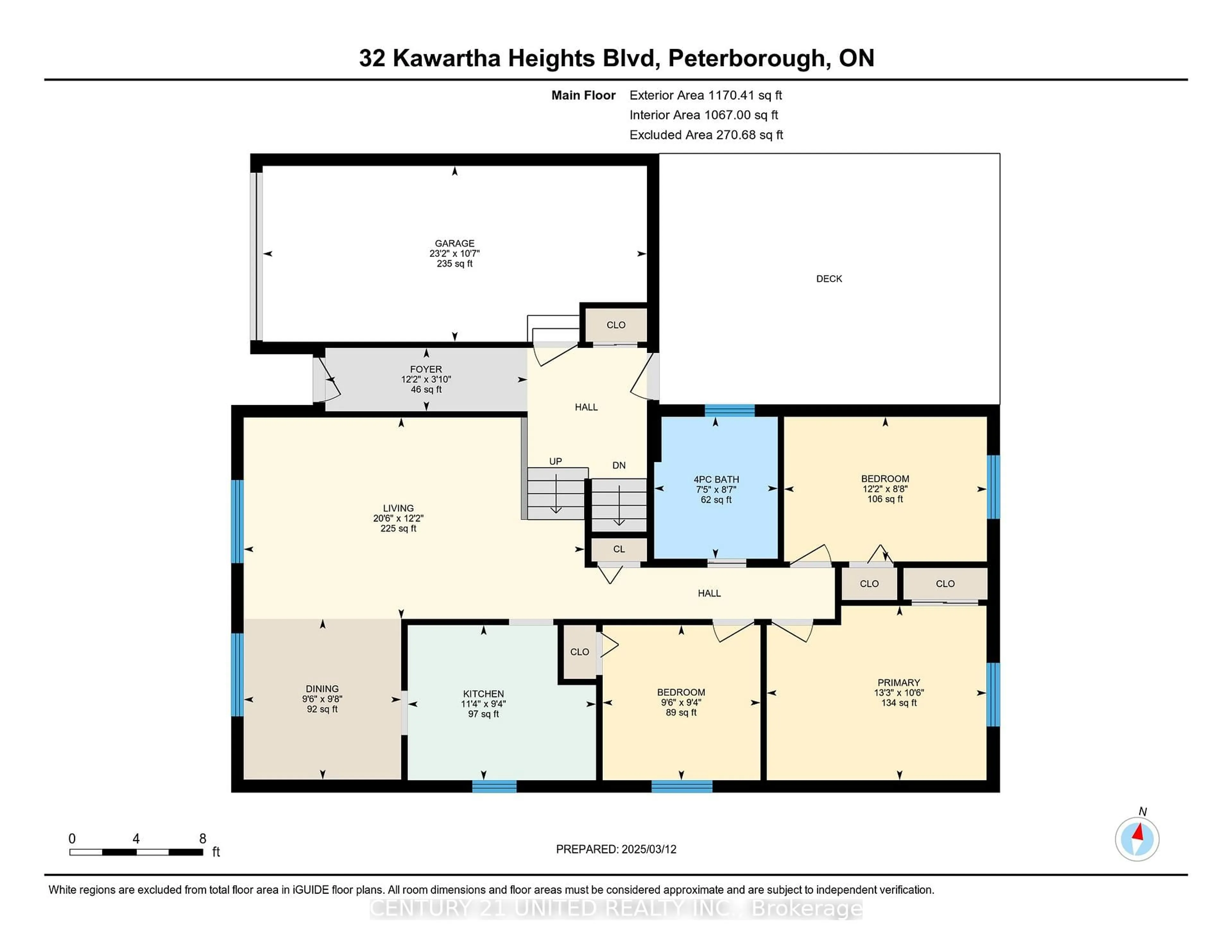 Floor plan for 32 Kawartha Heights Blvd, Peterborough Ontario K9J 8B3