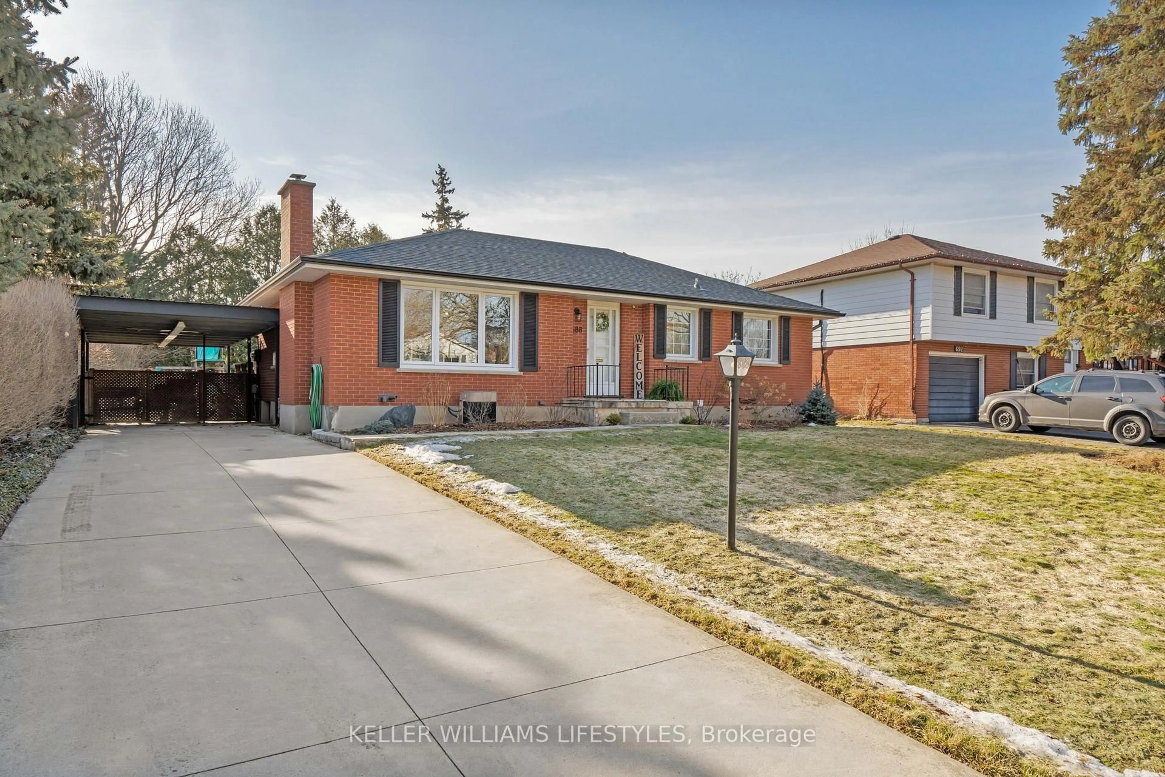 Home with brick exterior material, street for 688 Widmore Dr, London Ontario N6J 3A9